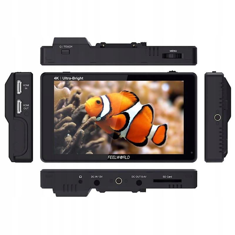 Monitor podglądowy Feelworld LUT6 6 4K Rozdzielczość (px) 1920 x 1080