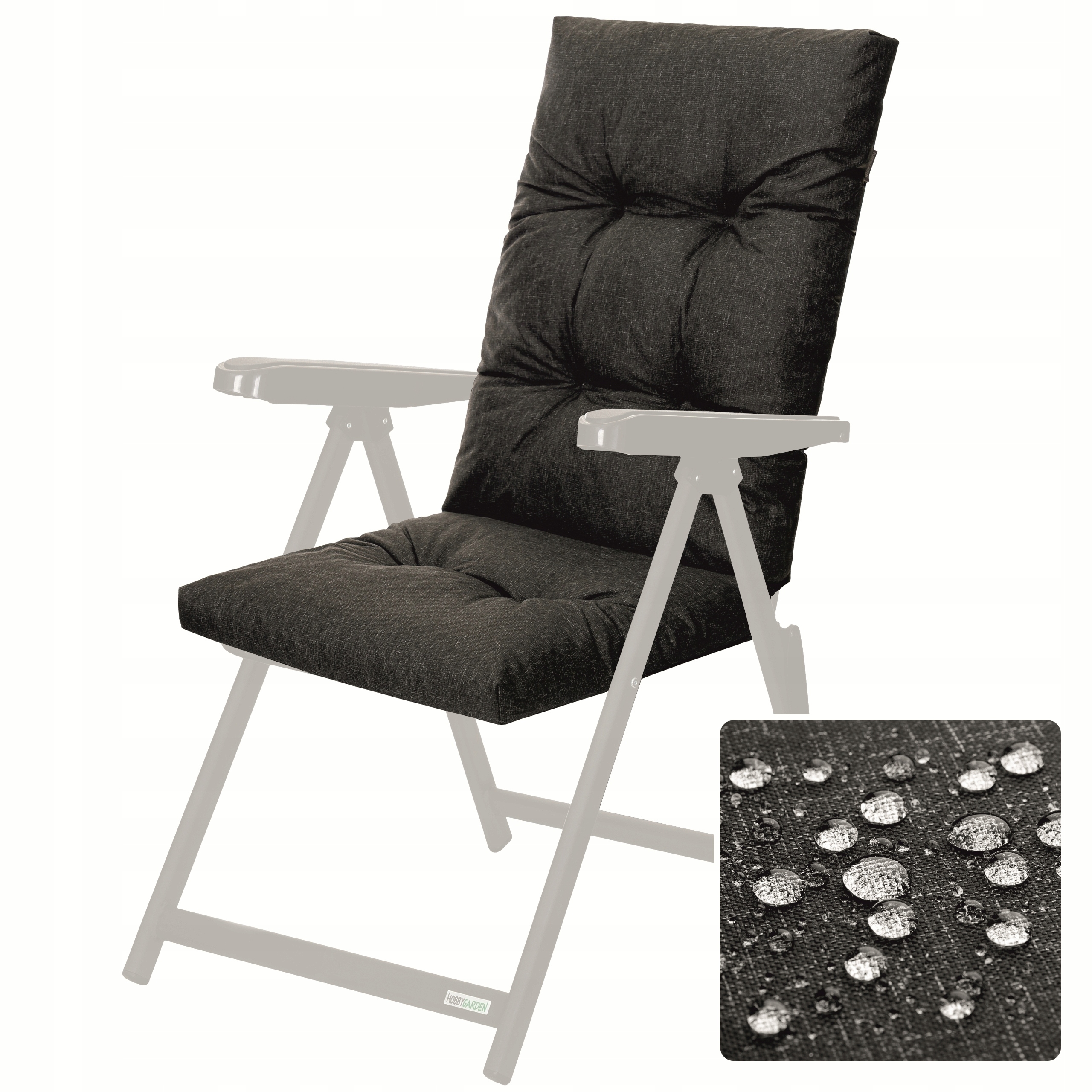 Polštář Zahradní voděodolný na křeslo Lehátko Křeslo na nábytek 50x50x70 cm