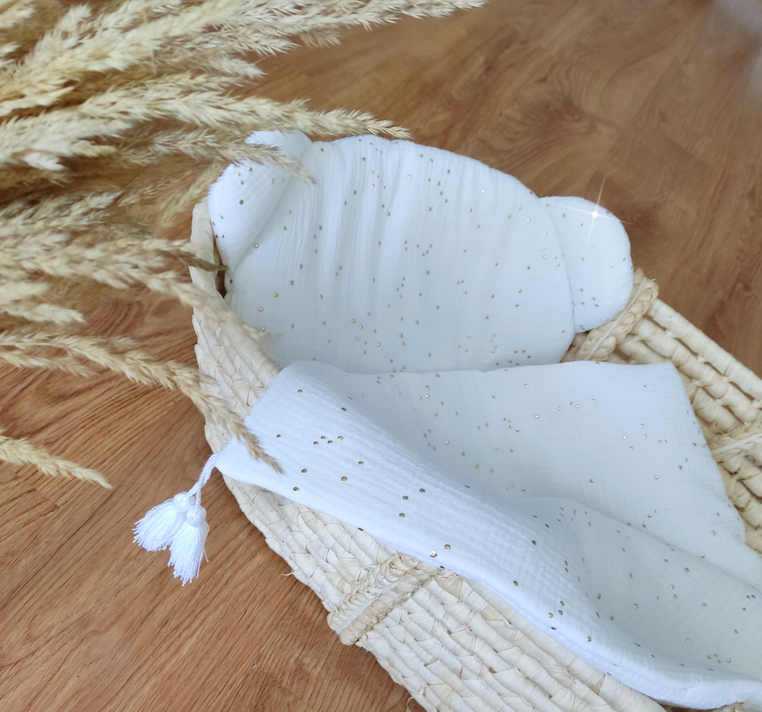 Pościel muślinowa do kołyski wózka gondoli 50x70 Marka inna marka