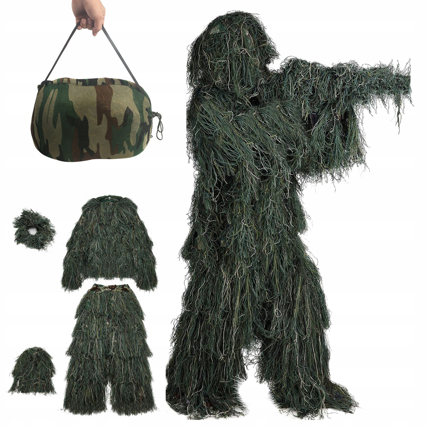 Oblečení Lov Maskovací Oblek Ghillie Velký Skrytý Dominant