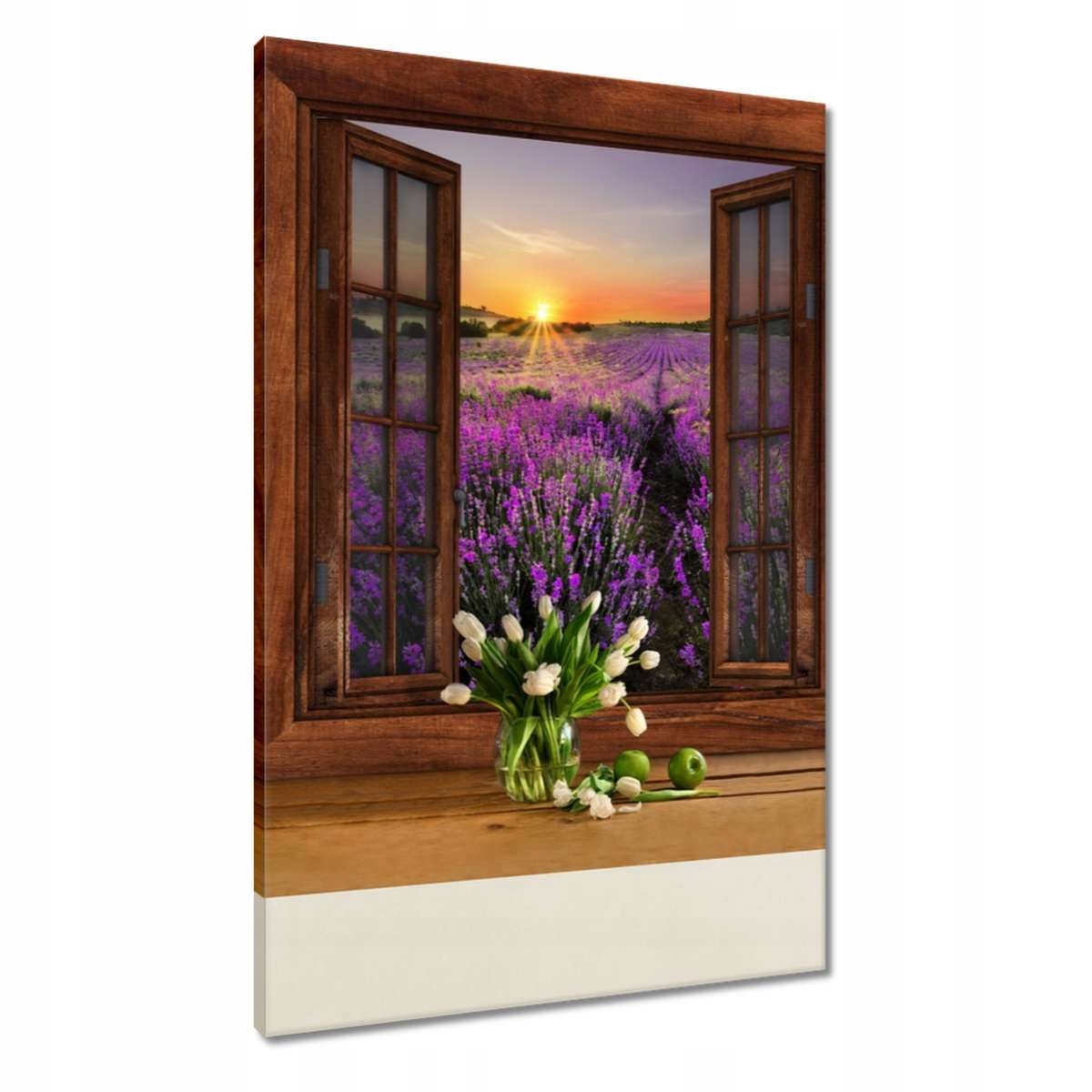 Obrazy 60x90 Okno s výhledem Levandule