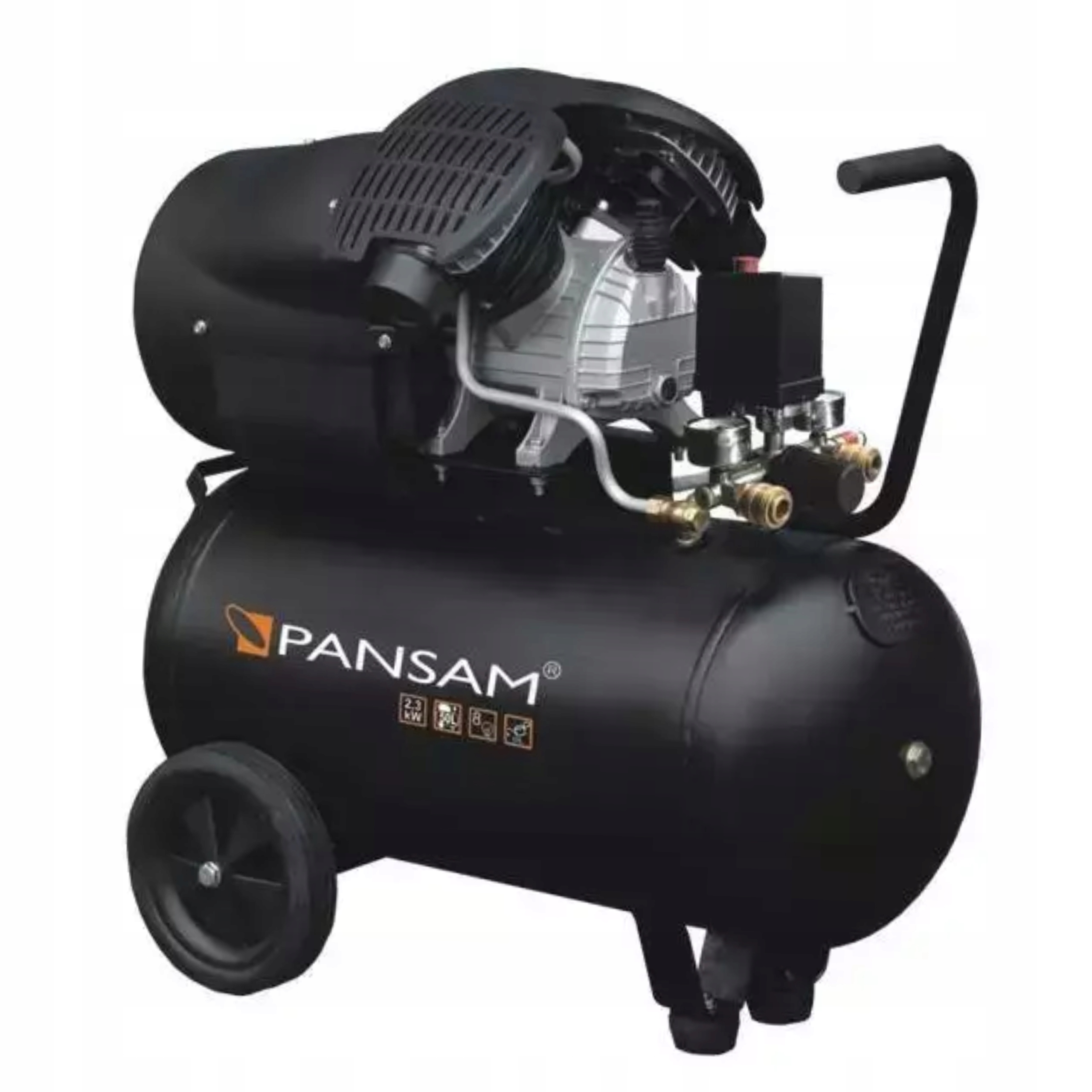 SPRĘŻARKA KOMPRESOR 50L PANSAM A077060 DWUTŁOKOWY