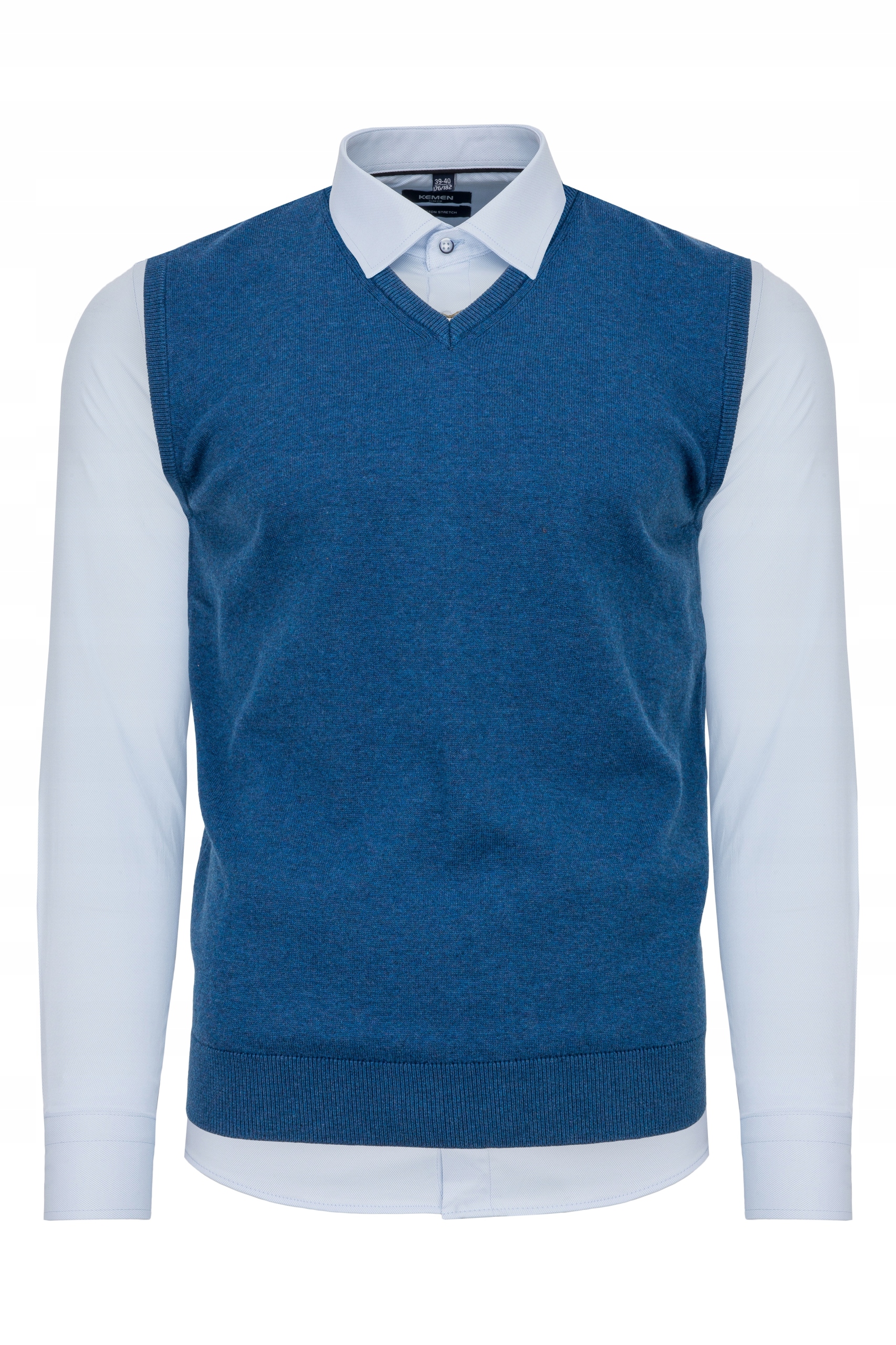 džínová vesta bez rukávů bavlna 100% M&M vel. 3XL