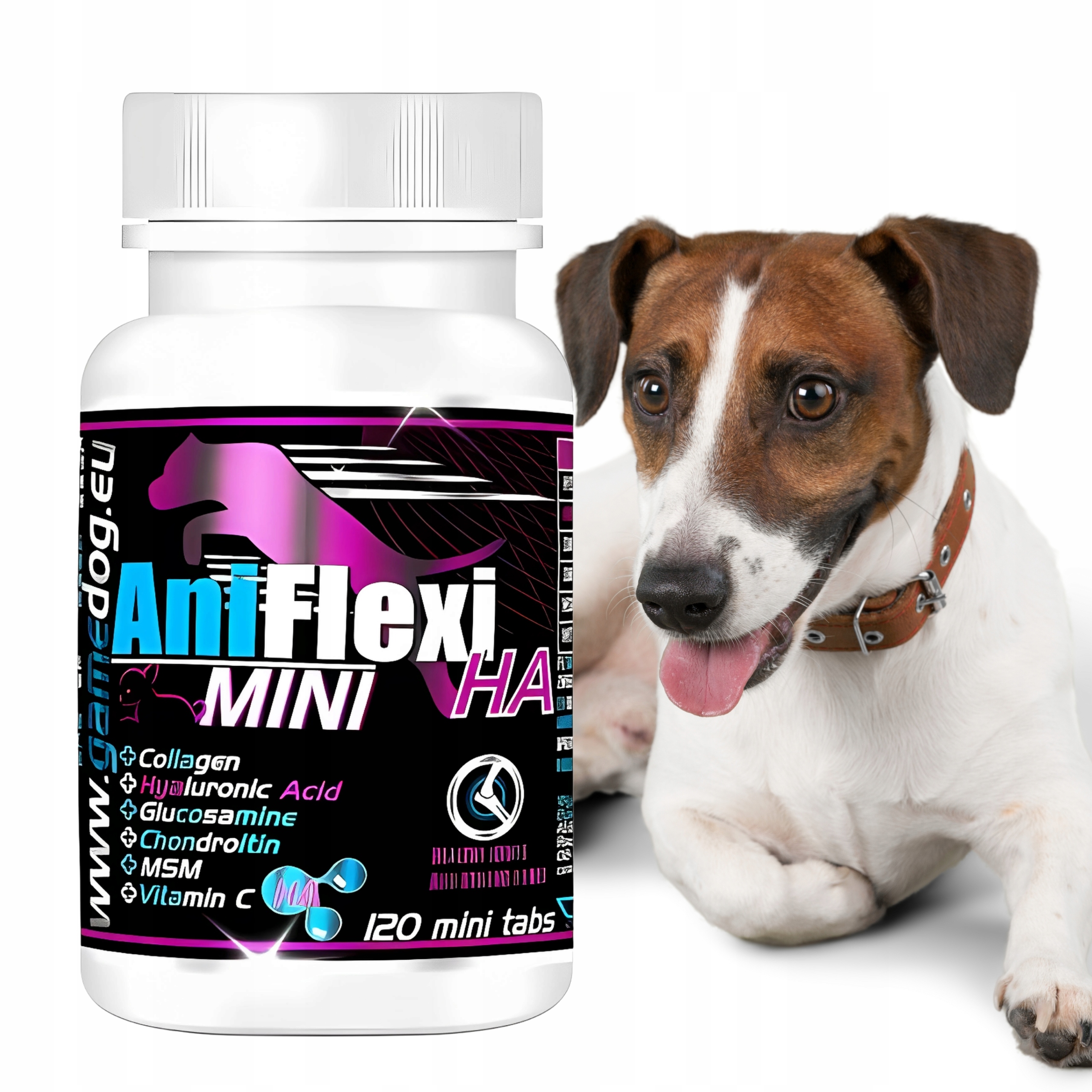Game Dog AntiFlexi mini HA 120 tabletek Zestaw witamin dla psa