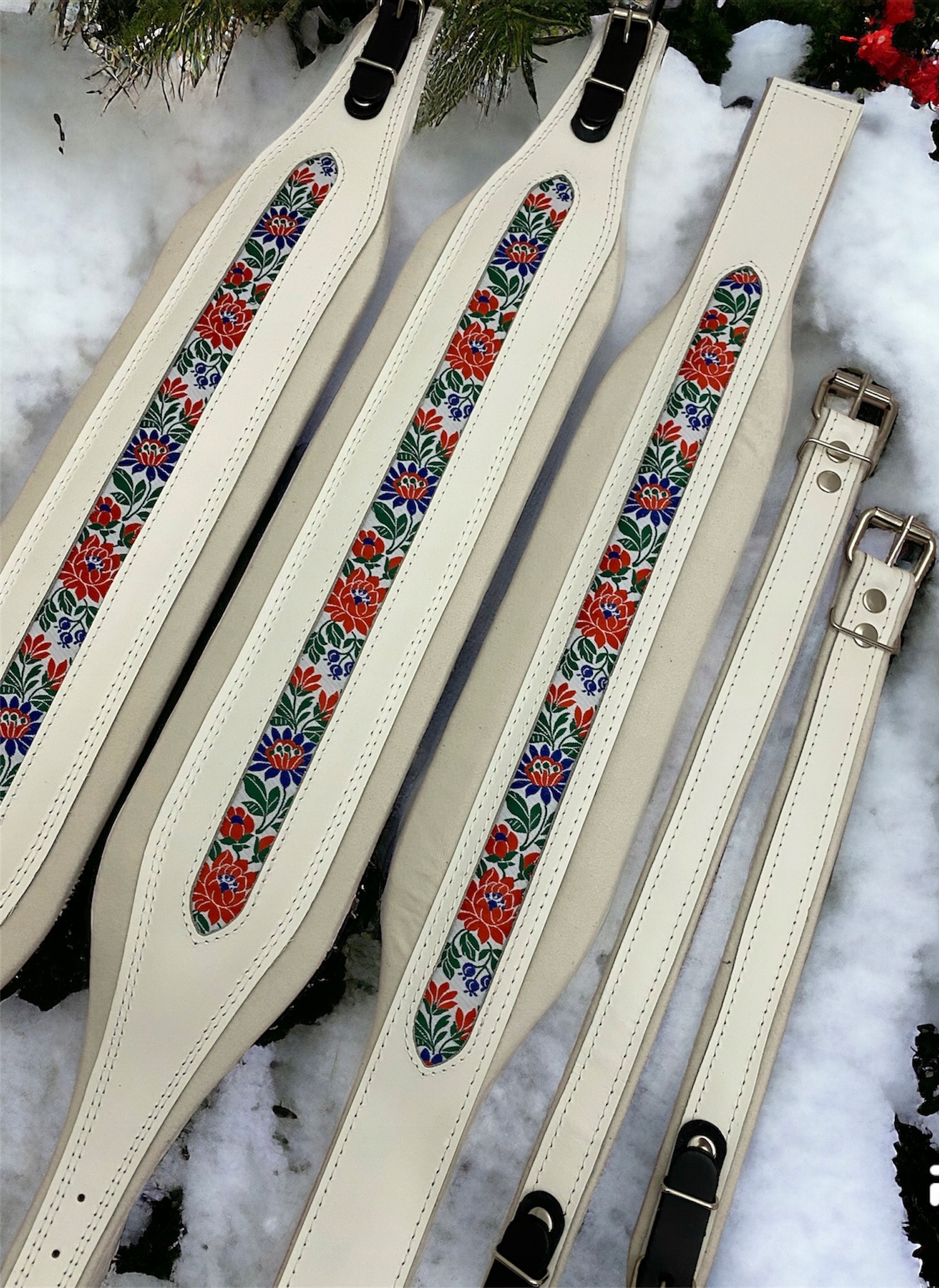 Sada pásů pro akordeon Pro 96-120 basů, kůže, 9,6 cm široké