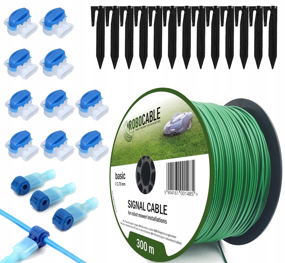 Kábel Obmedzovací kábel pre robotickú kosačku Sada 300 m Špendlíky Robocable