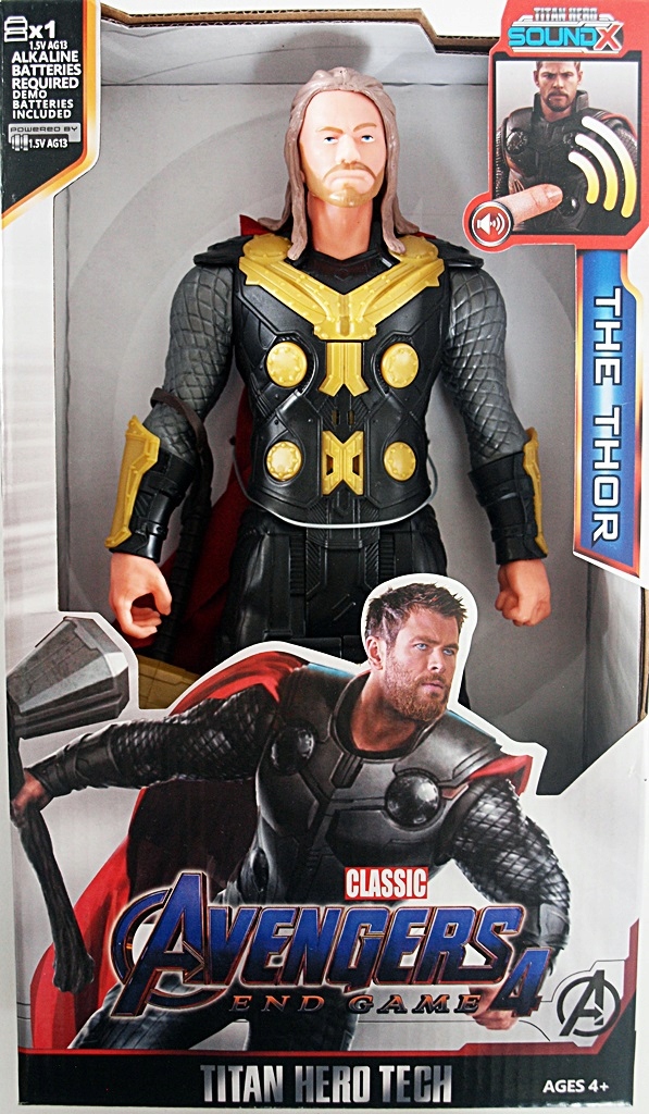 FIGURKA THOR Z DŹWIĘKAMI INTERAKTYWNA, 28 cm