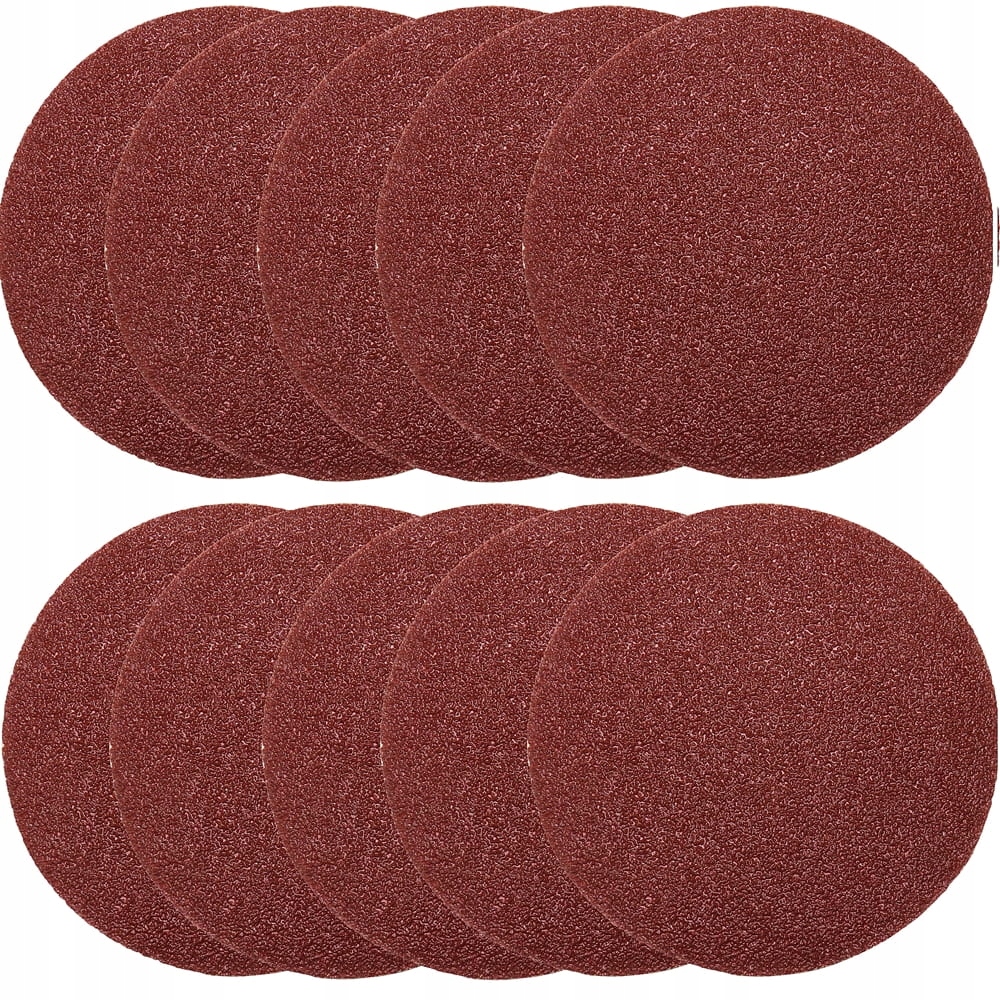 Papier Ścierny Na Rzep Krążek Dysk 125mm P40 Do Szlifierki Zestaw 10szt