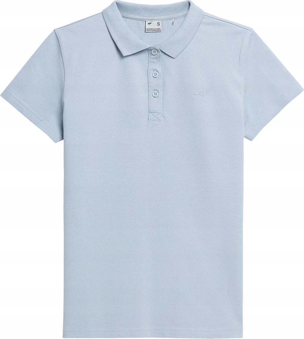 KOSZULKA DAMSKA POLO BAWEŁNIANA T-SHIRT 4F S