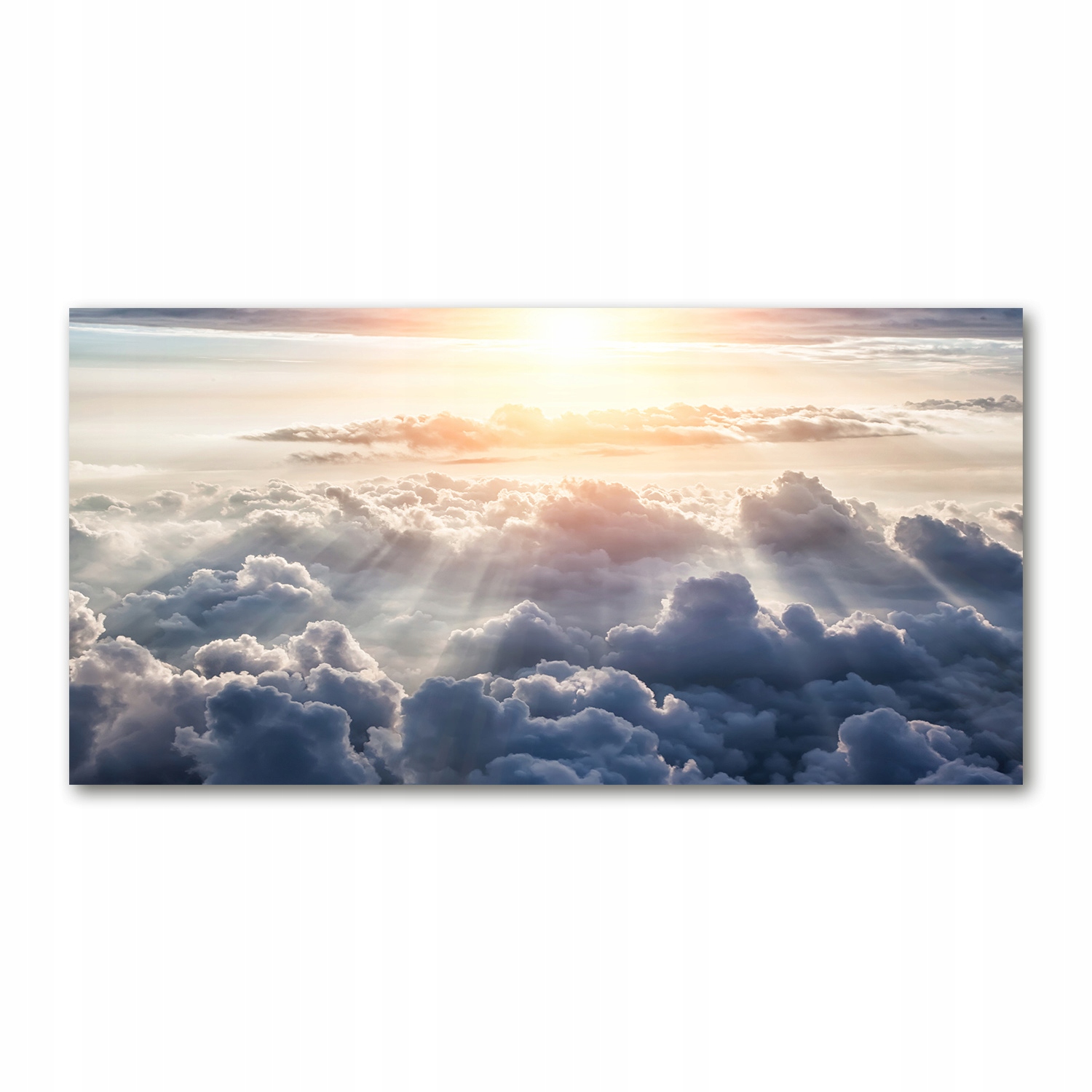 

Foto obraz szkło akryl Chmury z lotu ptaka 120X60