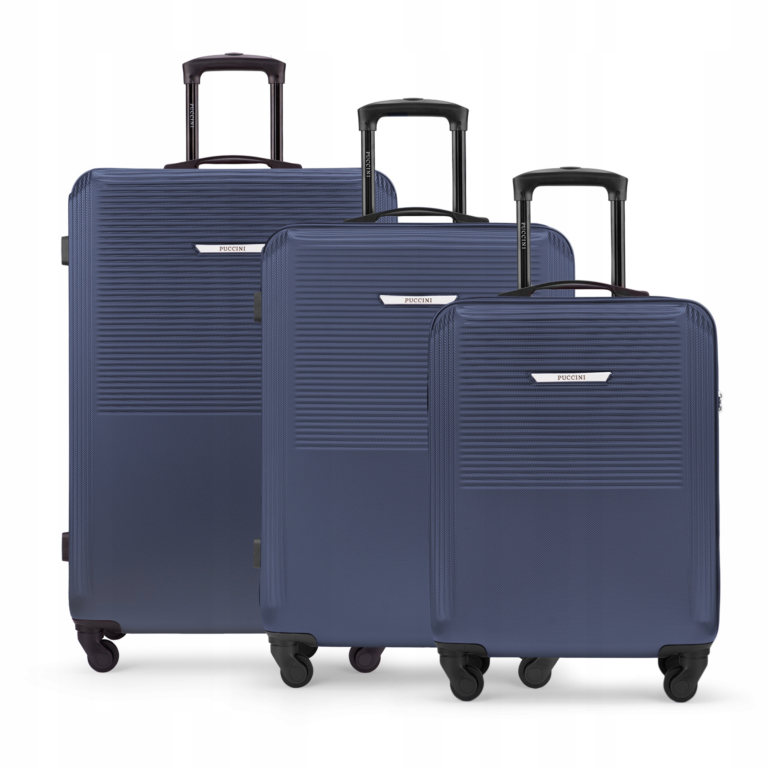 Puccini Sada cestovních kufrů na kolečkách 3v1 Sada Abs Abs ABS025-7A