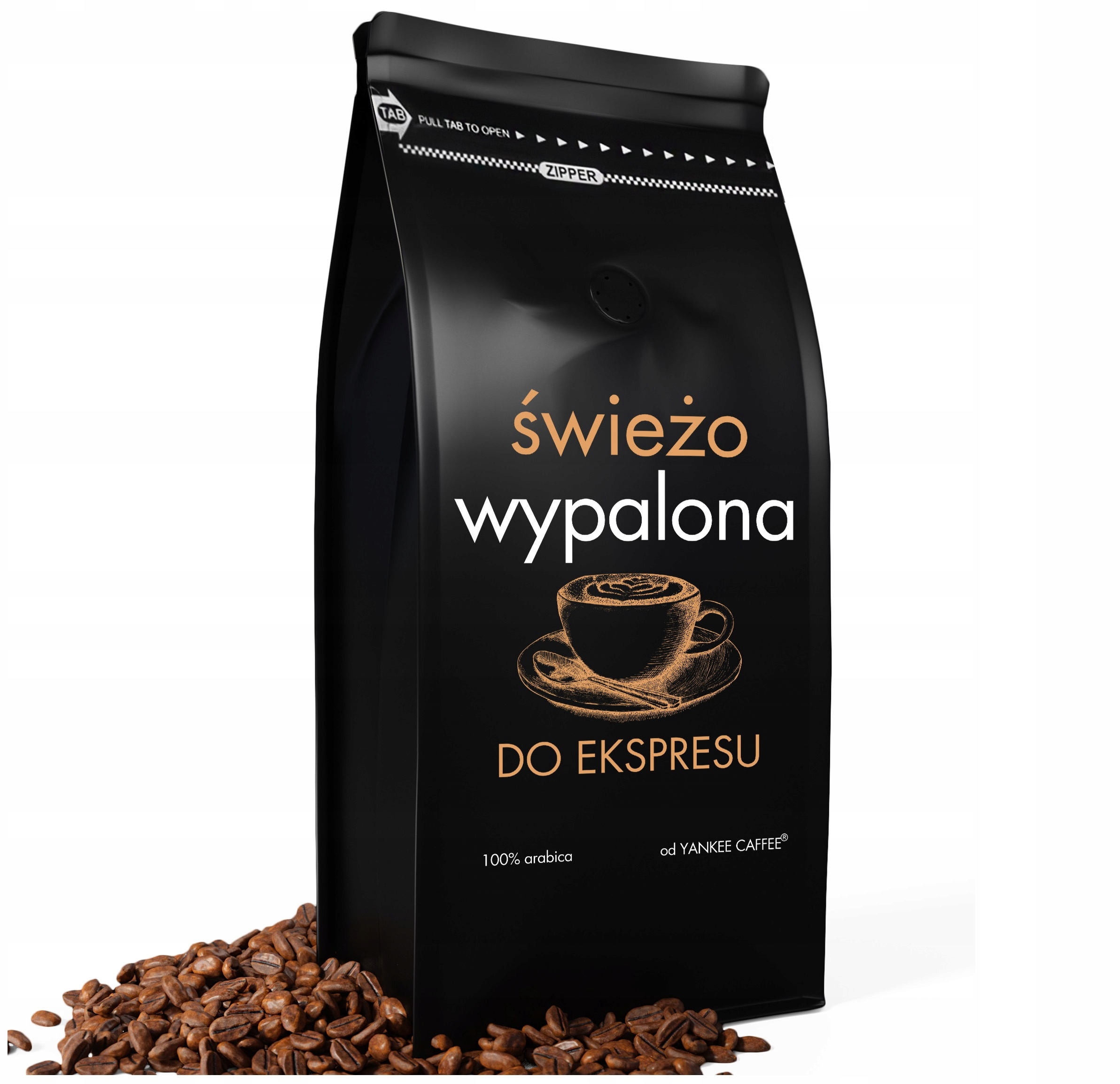 Levně Káva zrnková 100% Arabica Čerstvě Pražená Do Kávovaru Crema 1kg