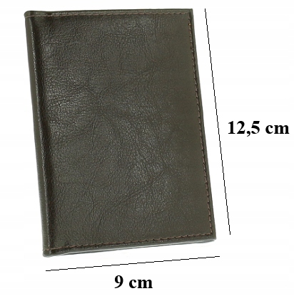 OKŁADKA ETUI NA LEGITYMACJE SZKOLNĄ DOKUMENTY BRĄZ Materiał dominujący skóra naturalna