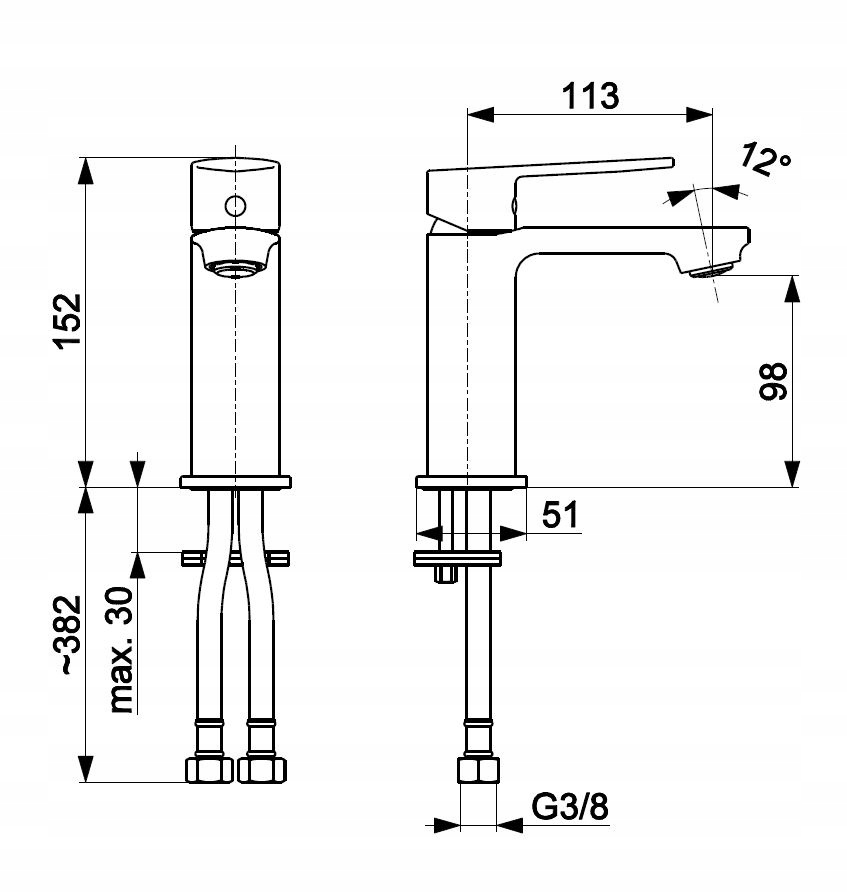 KFA BATERIA AGAT UMYWALKOWA STOJĄCA CHROM Kod producenta 4422-815-00