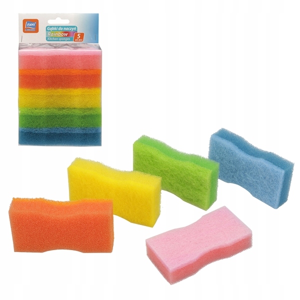 

Gąbki do naczyń Rainbow 5 szt.