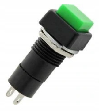 

Przełącznik kwadrat Zwierny 2A 250V Zielony (1269)