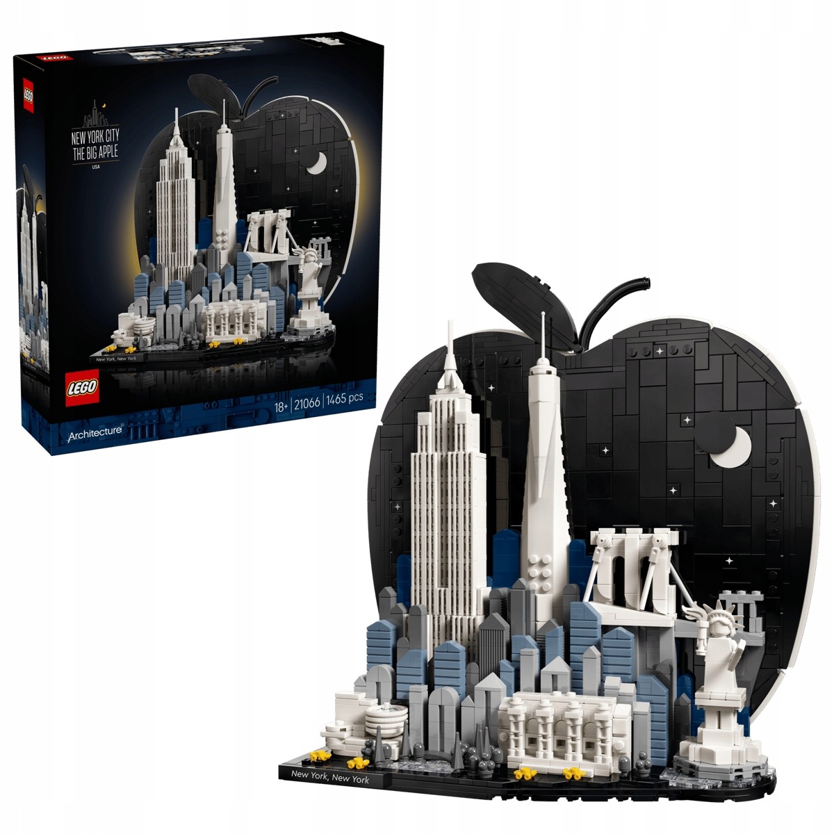 Lego Architecture 21066 Nový York Velké Jablko 18+ 1465 Dílků