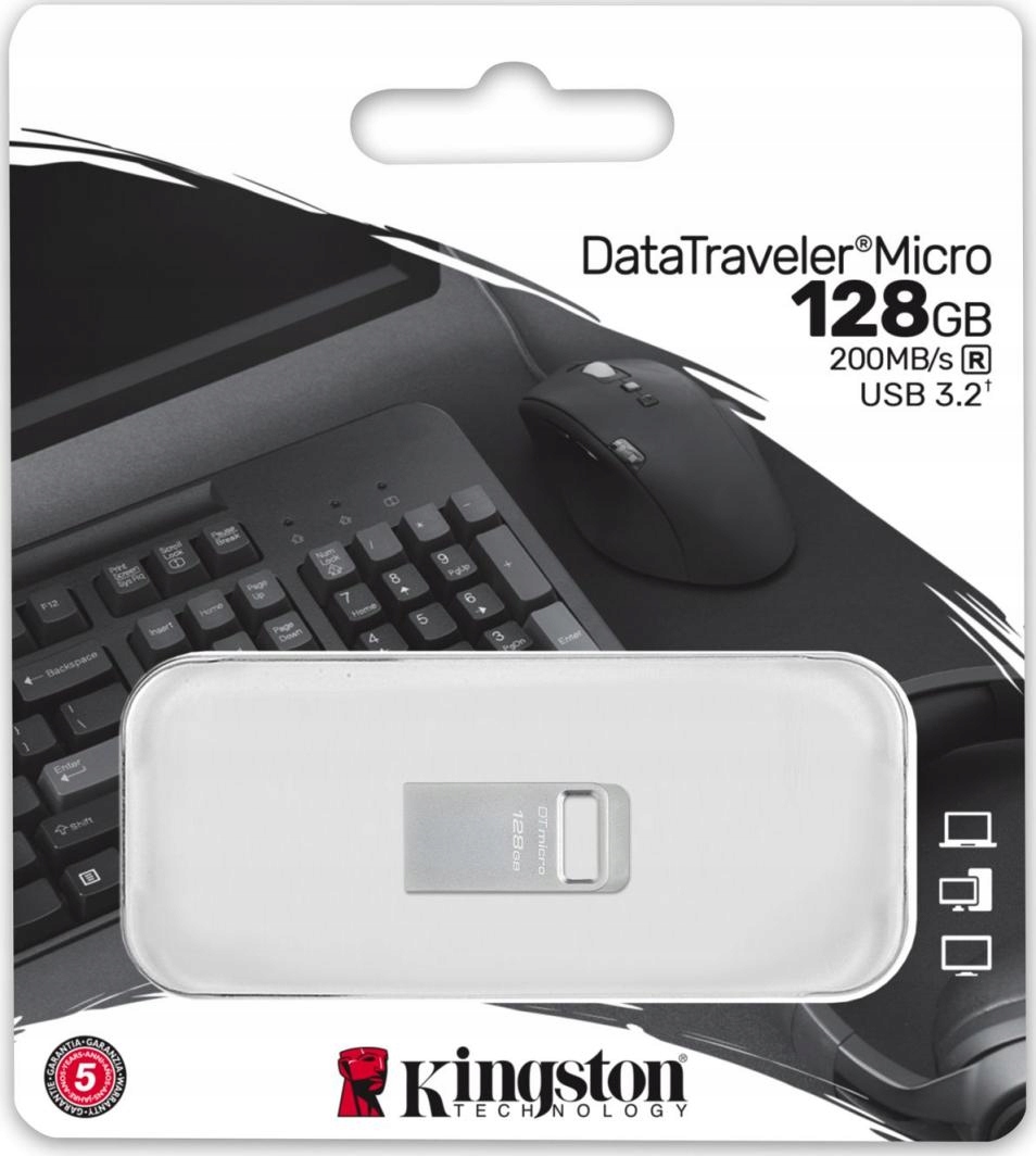 Pendrive KINGSTON Data Traveler Micro 3.1 Gen2 128GB 200 MB/s Marka Kingston