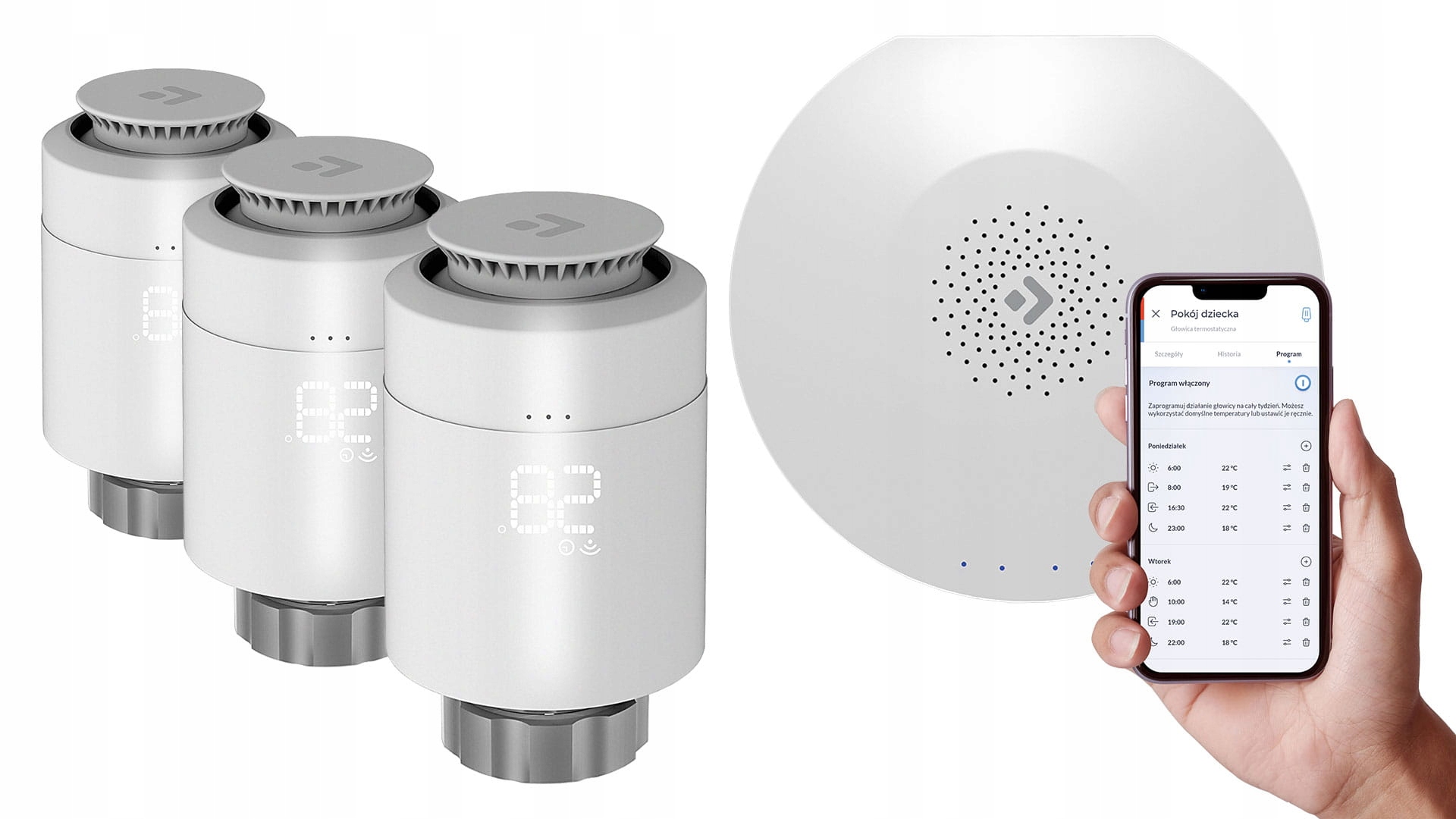 3x Termostatická kartuše Ferguson řídicí jednotka Smart Home