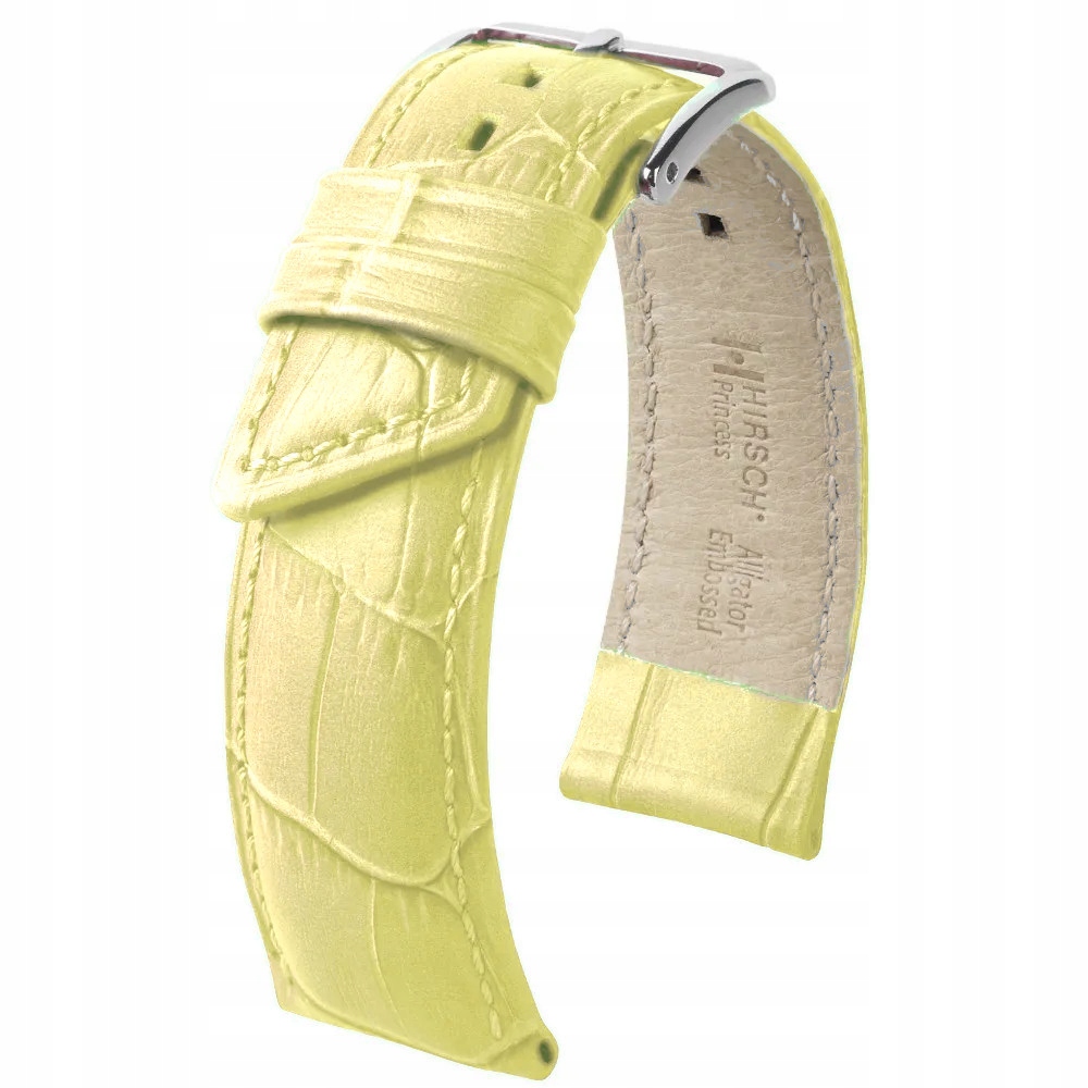 Žlutý kožený opasek 18 mm Hirsch Princess 02628174-2-18 (M)