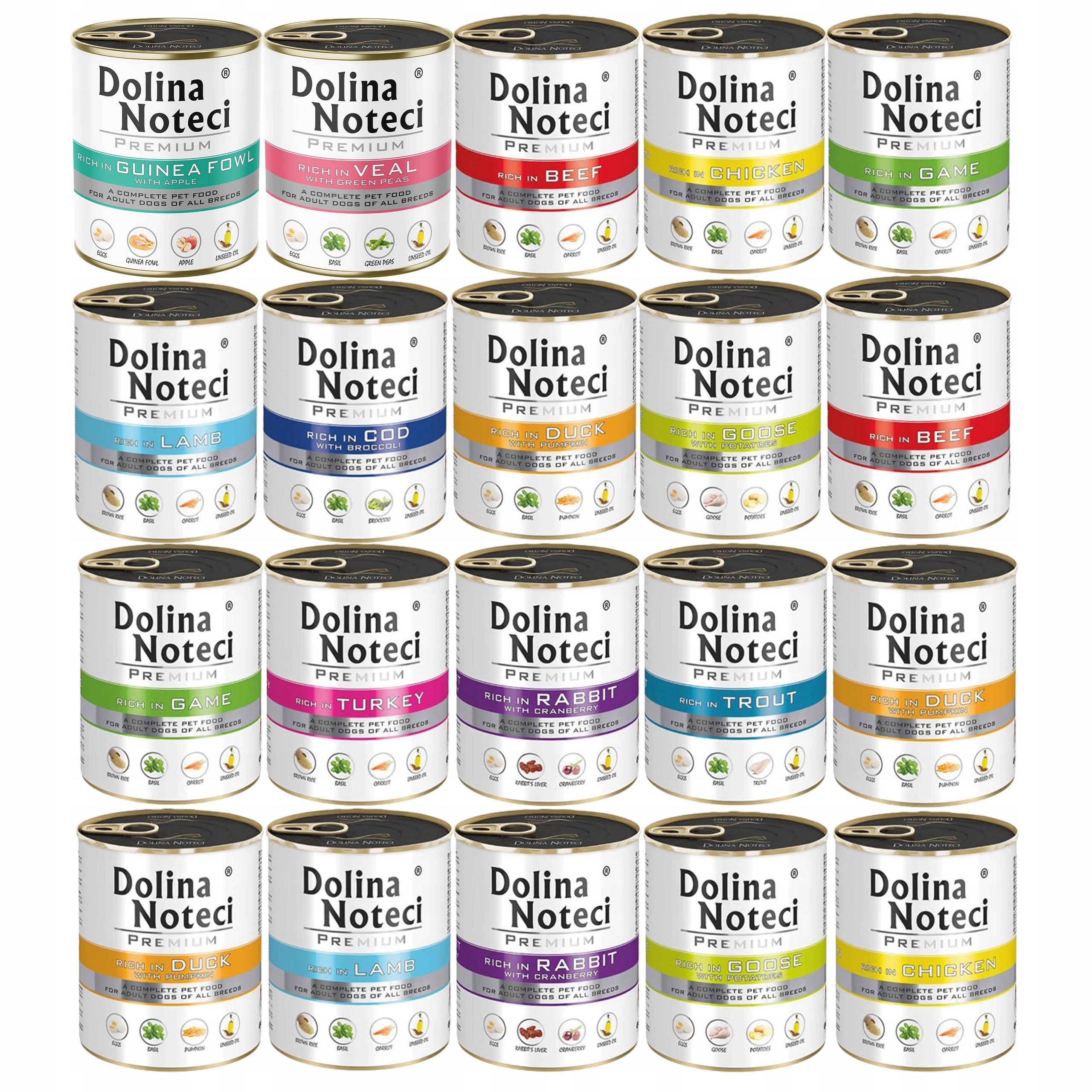 Levně Dolina Noteci Premium Mix Chutí krmivo pro psy mokré 20 x 800 g bez obilovin