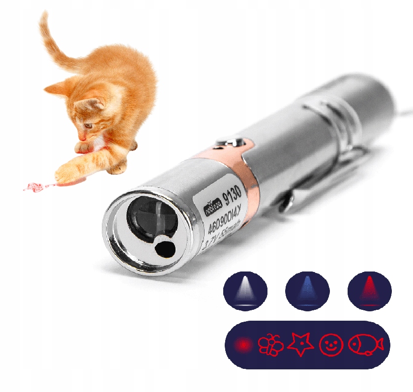 

Laser dla kota Wskaźnik Laserowy Latarka Usb 3w1