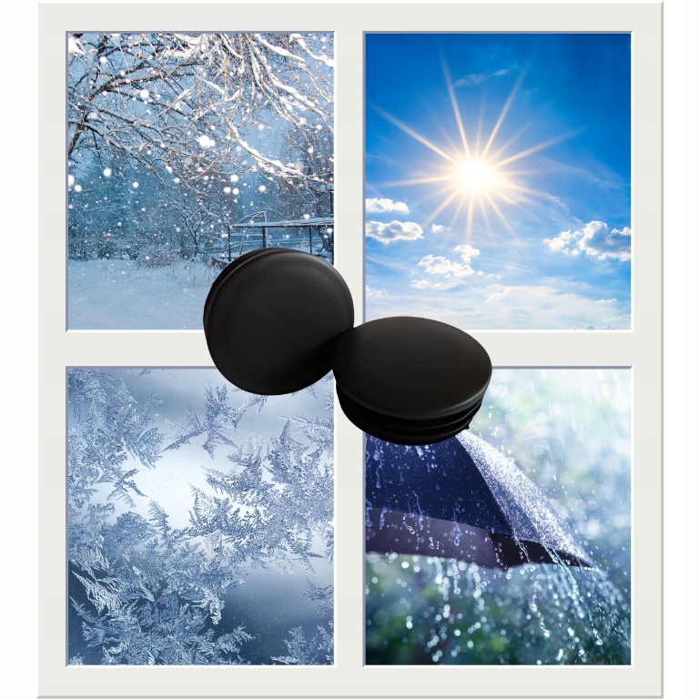 Zaślepka na profil korek do rur fi30 CZARNA daszek słupek 20szt Marka Bo-plast