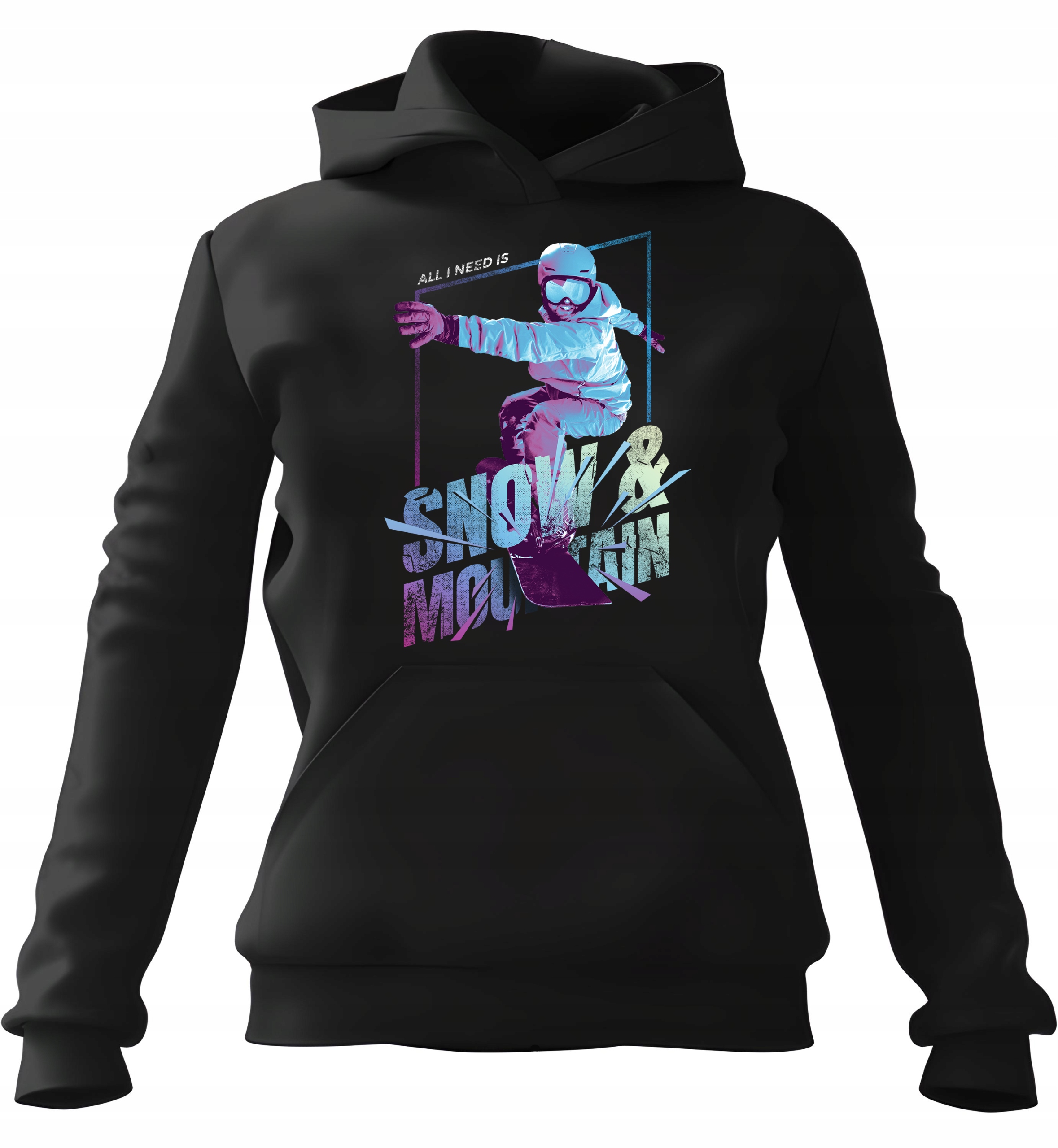 pánská mikina s kapucí Snow and Moutain Černá 3XL pro muže, muže a muže
