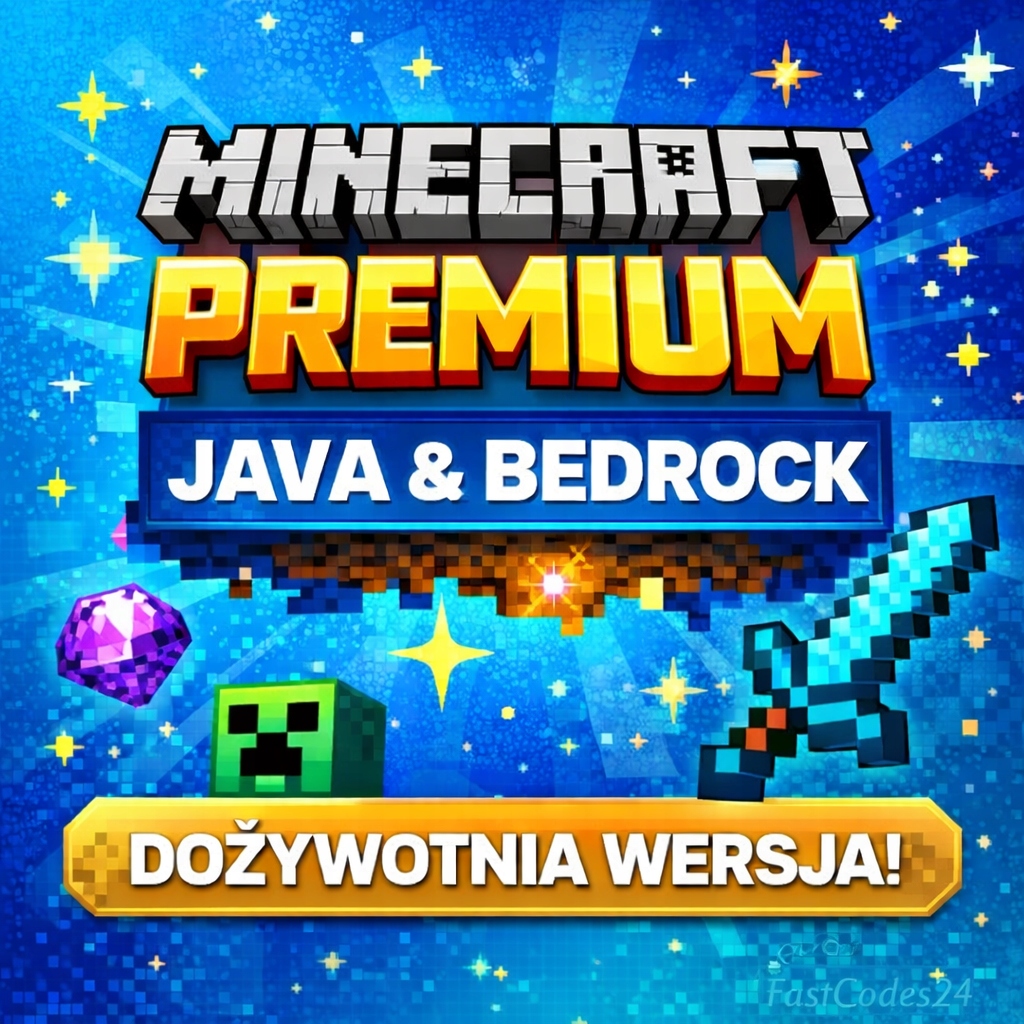 Minecraft Premium Java & Bedrock Pełna Wersja Gra Pc Polska Wersja!