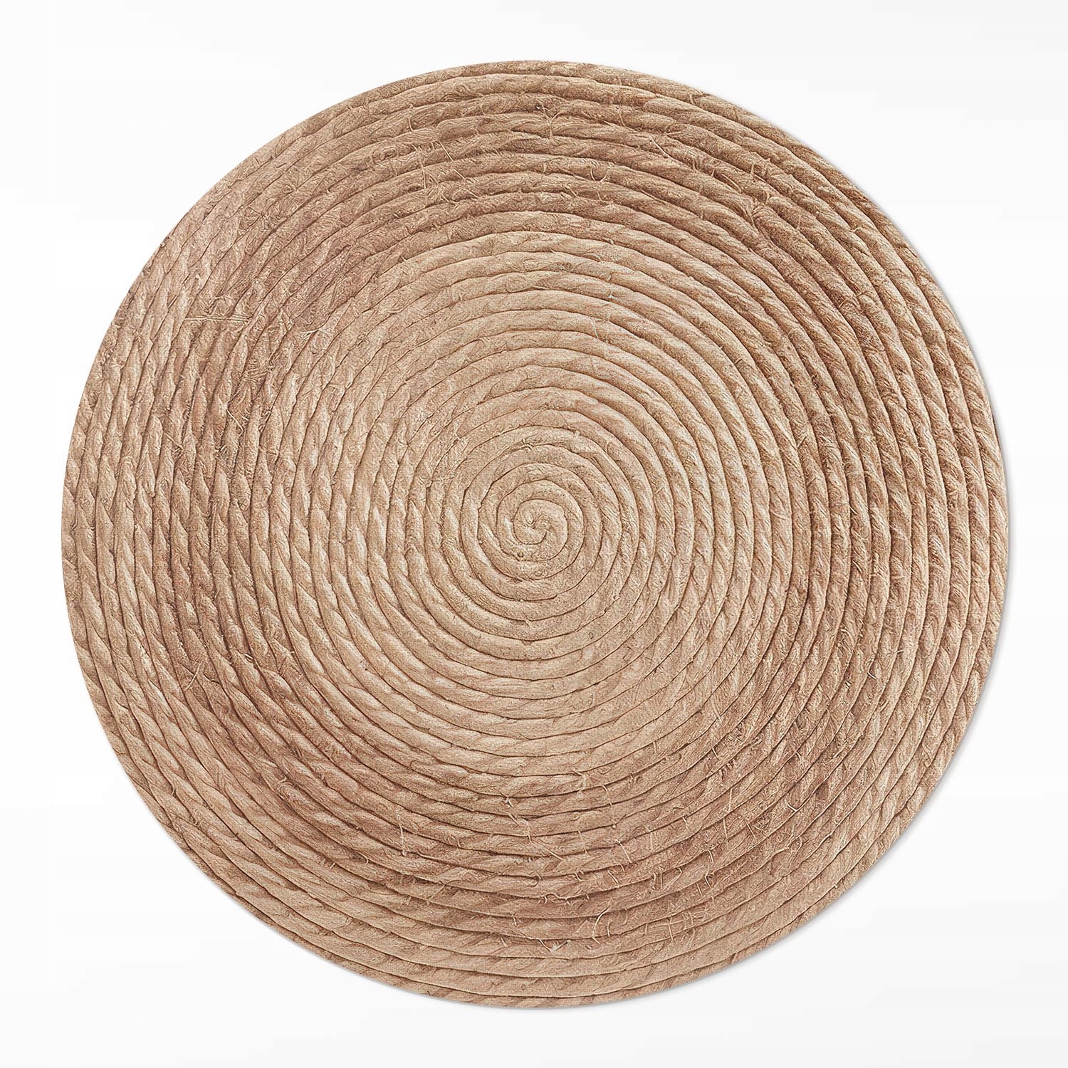 Kulatý Koberec z Pvc do domu, provázkové linie v minimalistickém stylu ⌀ 130 cm