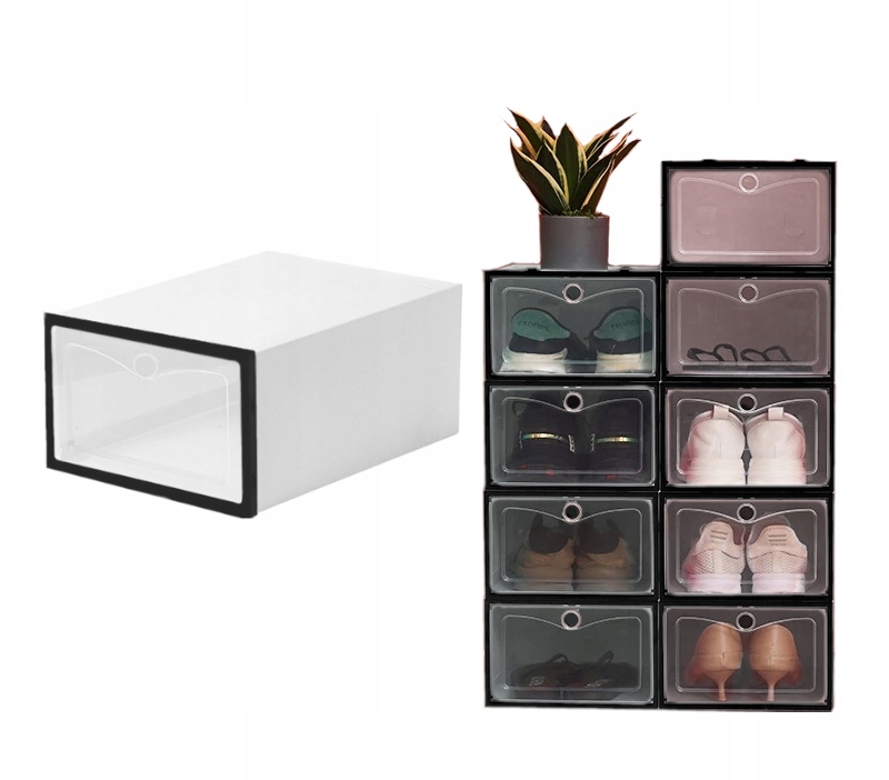 PUDEŁKO POJEMNIK ORGANIZER NA BUTY Z KLAPKĄ