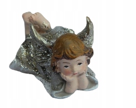 ANIOŁEK FIGURKA do stroików OBROKACONY ŚLICZNY