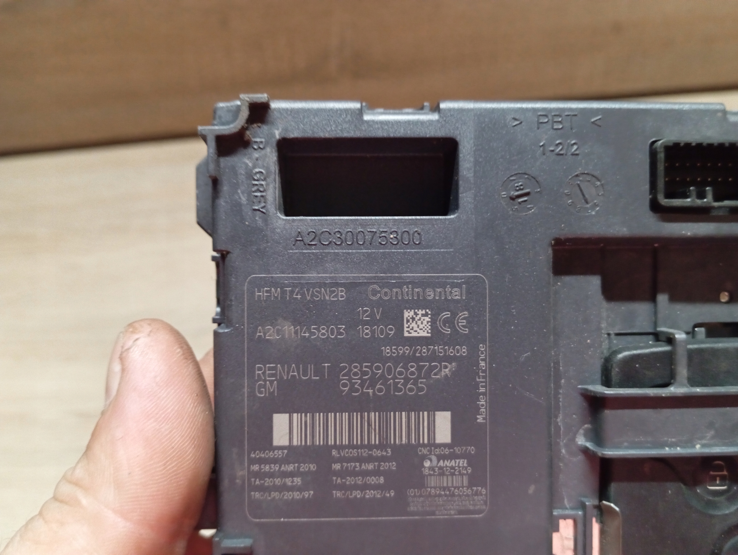 player KARTY ignition + KARTA RENAULT TRAFIC III 16R 285906872R