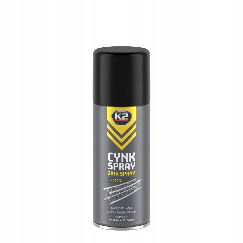 K2 Cynk Spray 400 ml L350 - OCHRONA PRZED KOROZJĄ