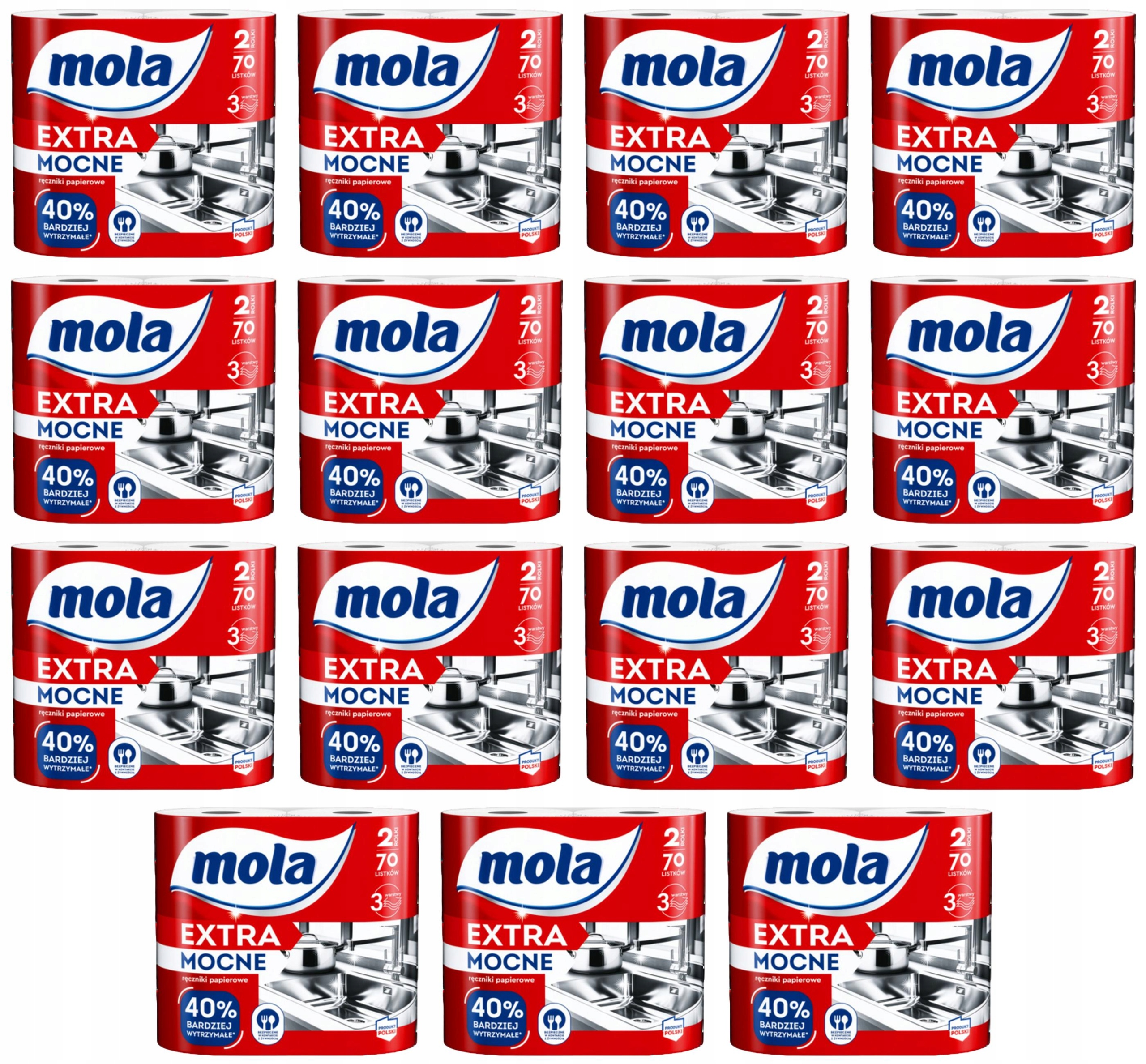 Mola Extra silné papírové ručníky 2 ks X15