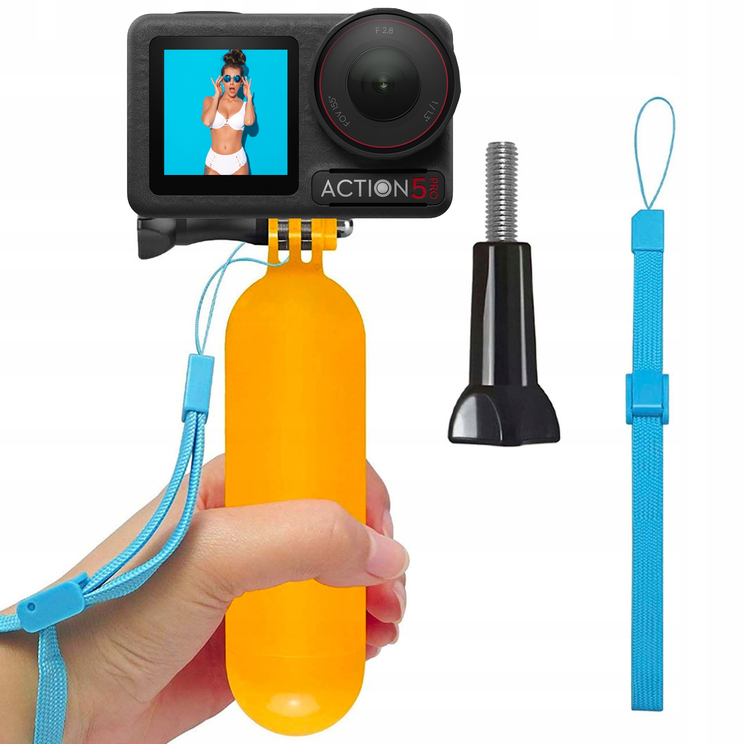 Pływak Wypornościowy Bobber Bojka Do Kamer Dji Osmo Action 6 5 4 3 2 Nano