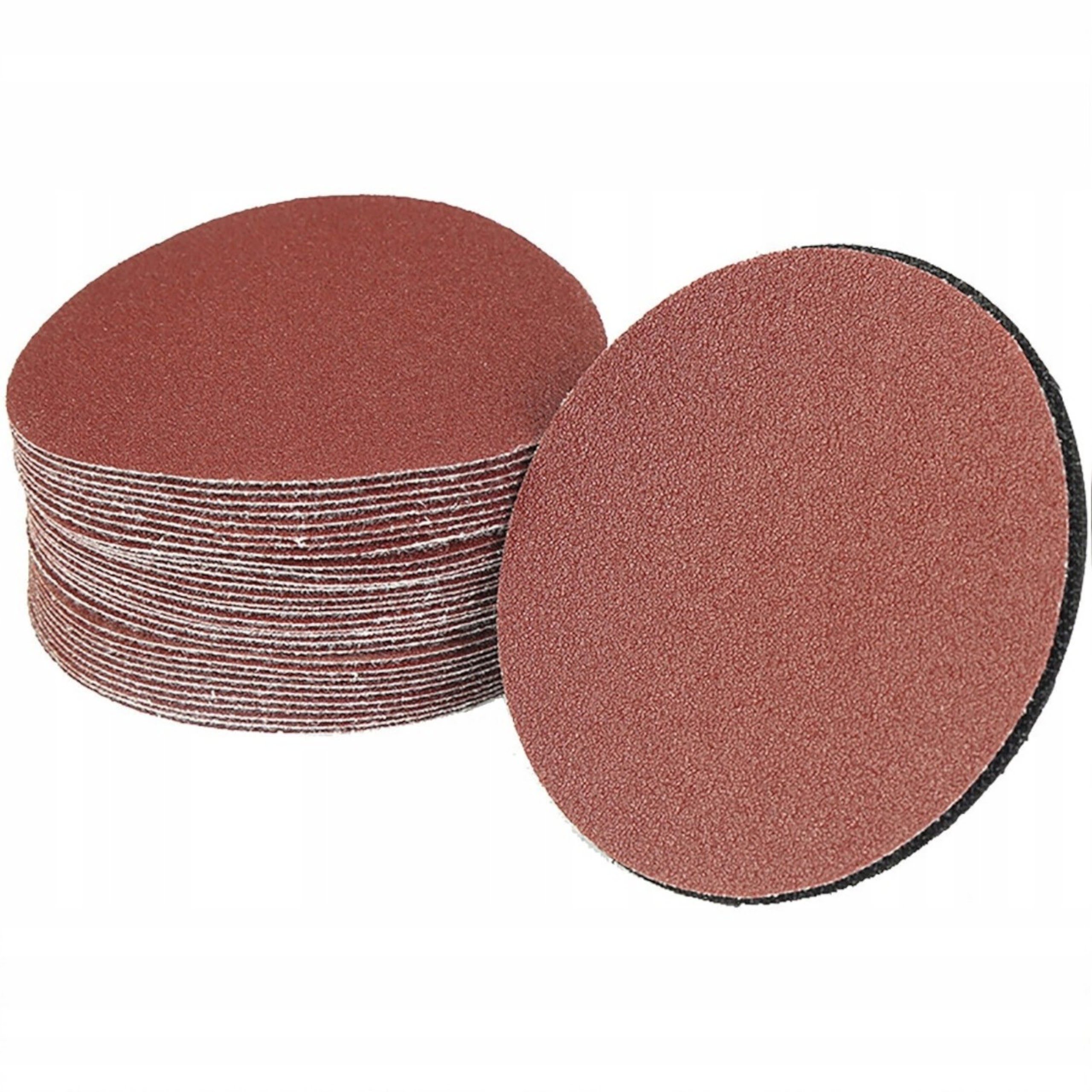 50 x Papier ścierny P220 125mm krążki na dysk rzep do szlifierki Zestaw
