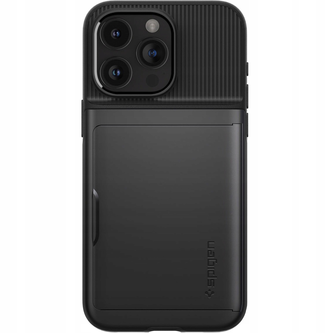 Pouzdro Spigen pro iPhone 15 Pro, pouzdro na karty, obal, vysouvací s slotem