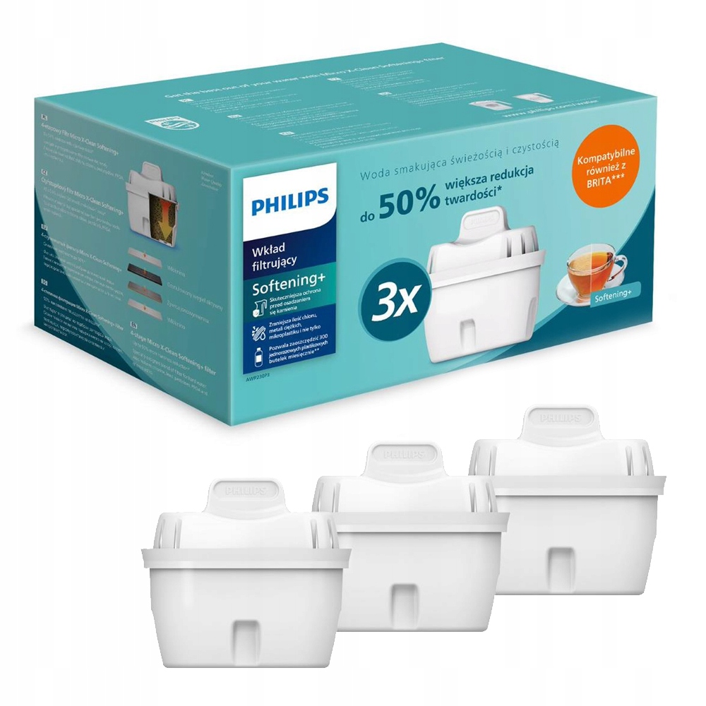 

Wkład filtrujący wymienny Philips Softening+ 3 szt
