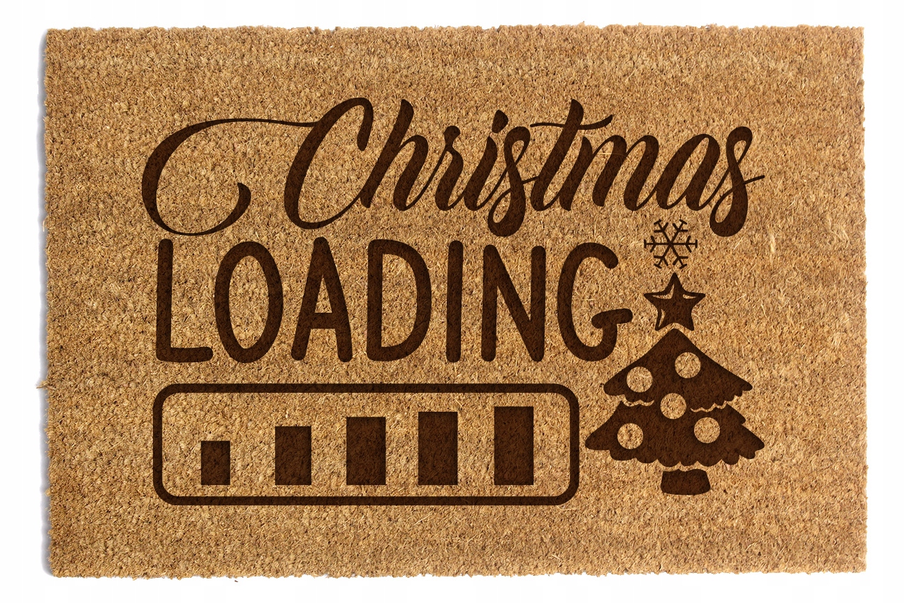 Stěrač Pod Dveře „Christmas Loading“ 60x90 cm