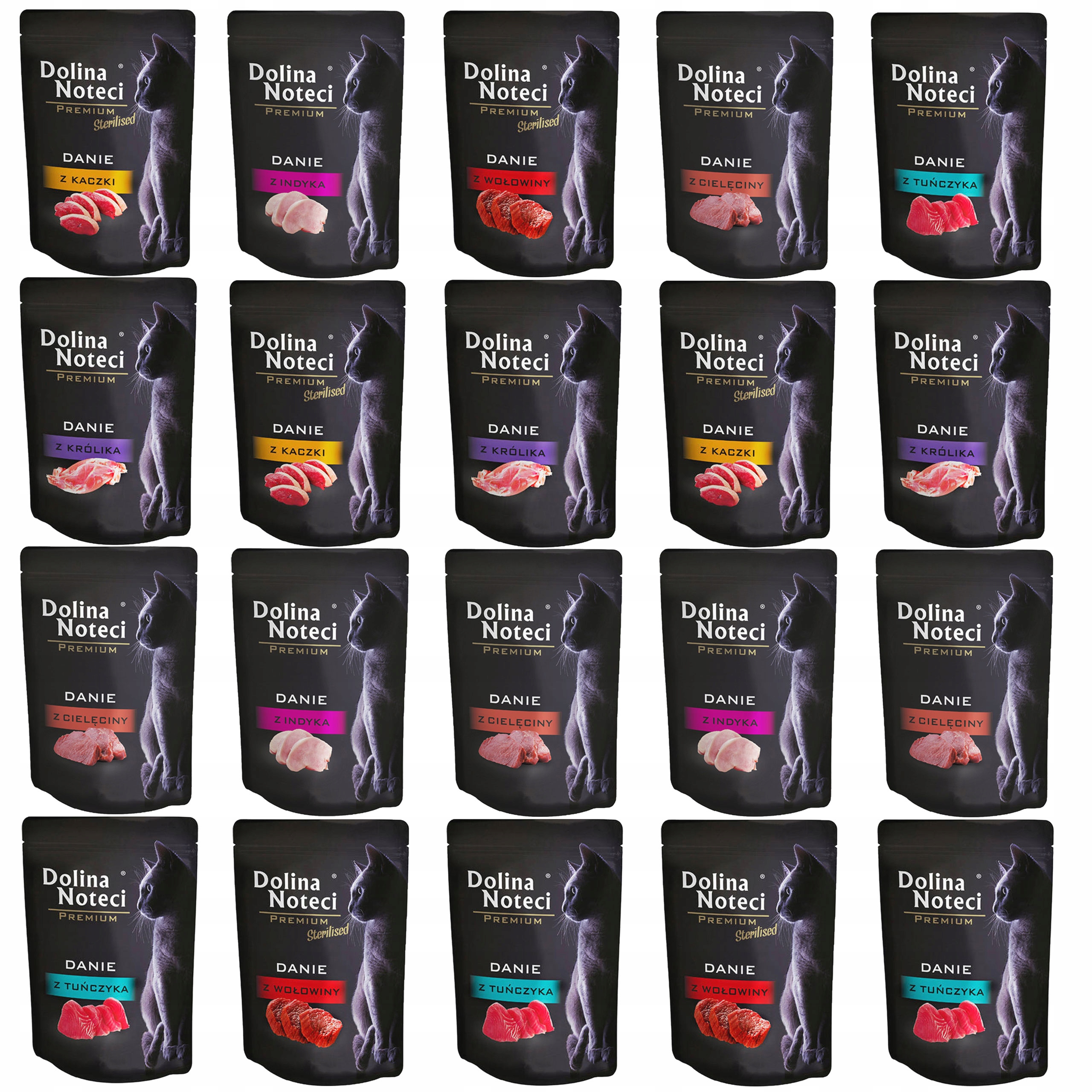 Levně Dolina Noteci Premium Jídlo mokré krmivo pro kočky mix chutí 20 x 85 g