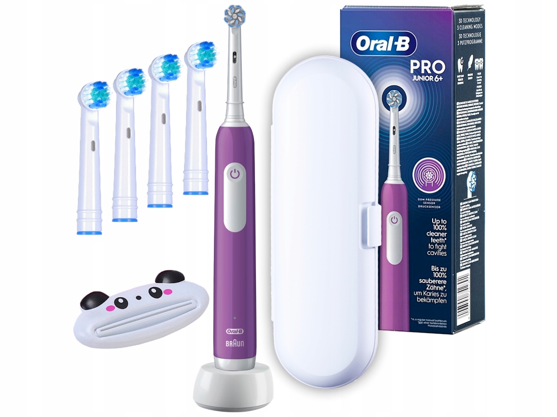 Szczoteczka Elektryczna ORAL-B dla Dzieci ZESTAW Funkcje czujnik siły nacisku timer