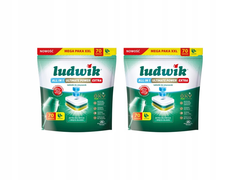 Tabletki do zmywarek Ludwik All In One Ultimate Power Extra Lemon 140 szt.