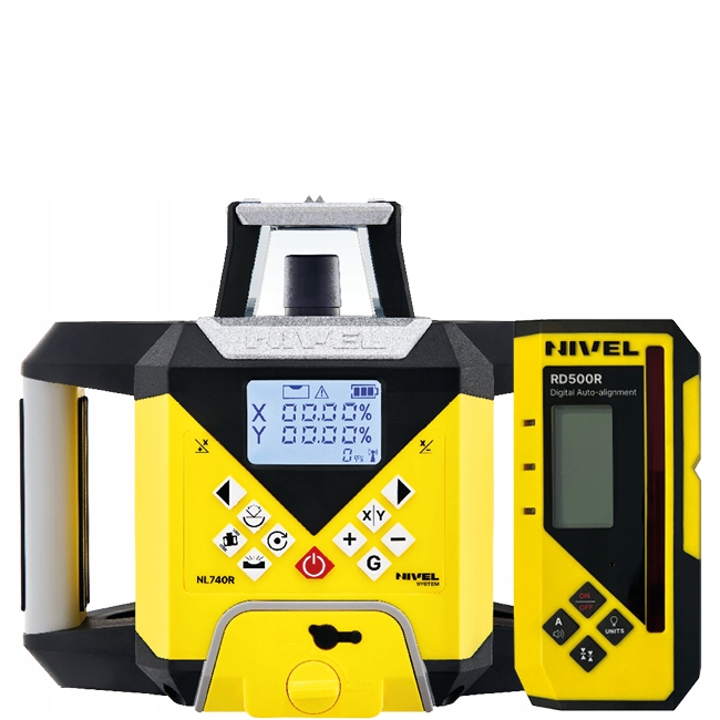NIWELATOR LASEROWY LASER OBROTOWY NIVEL SYSTEM NL740R STATYW SJJ32 ŁATA Marka Nivel System