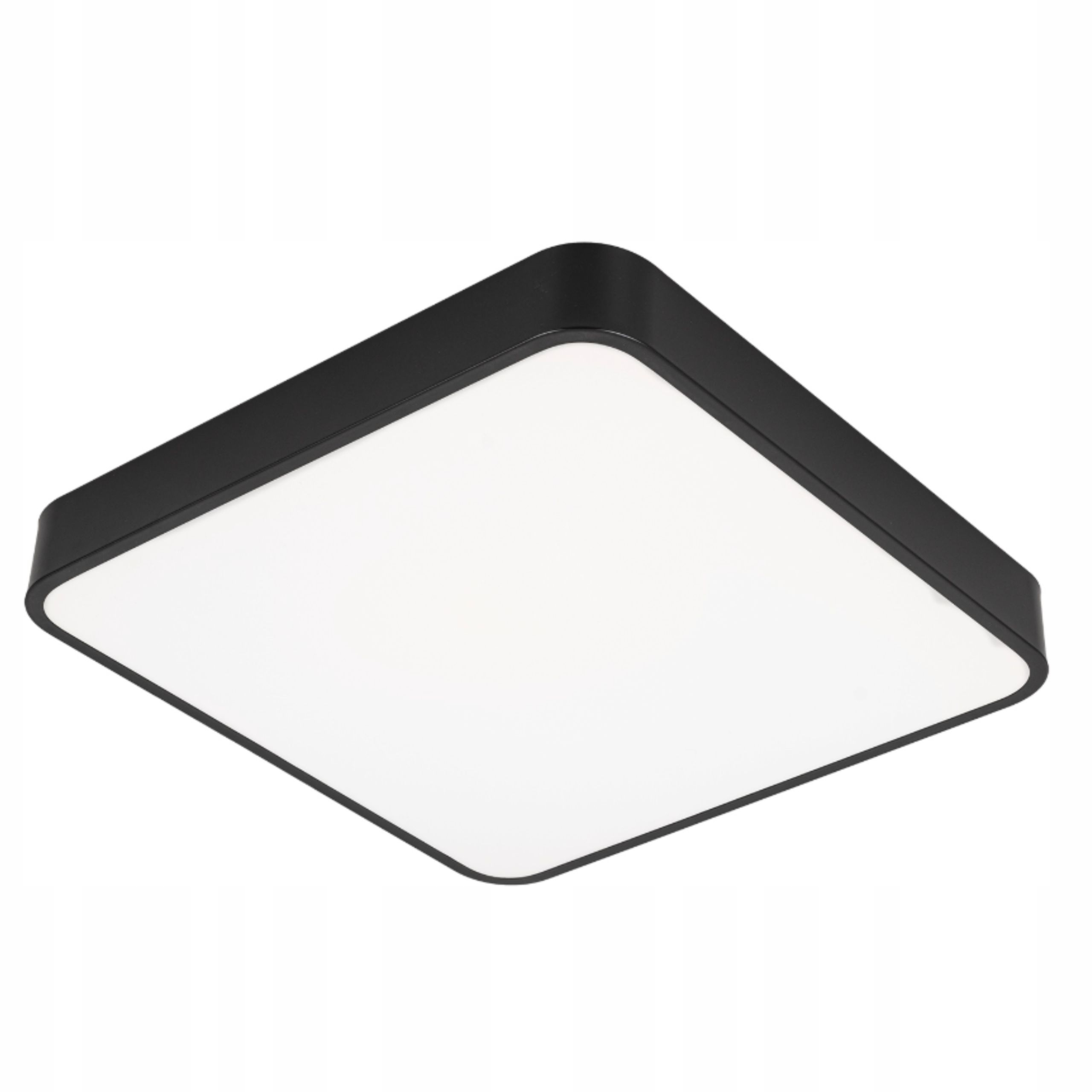 Lampa sufitowa Led Plafon czarny 40cm Kwadrat do salonu kuchni Panel loft