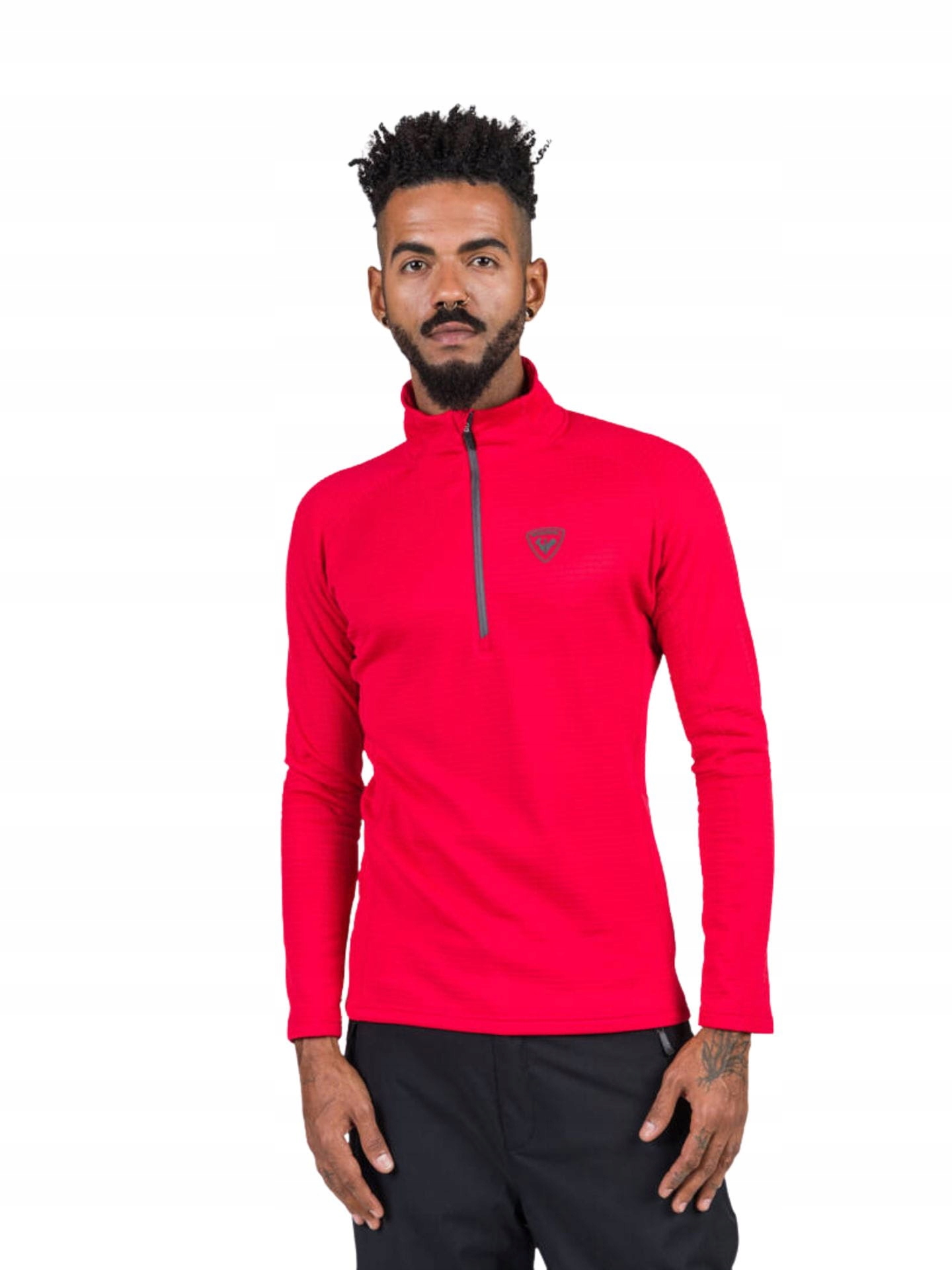 Mikina lyžařská mikina Rossignol Blackside Fleece Hz červená XXL