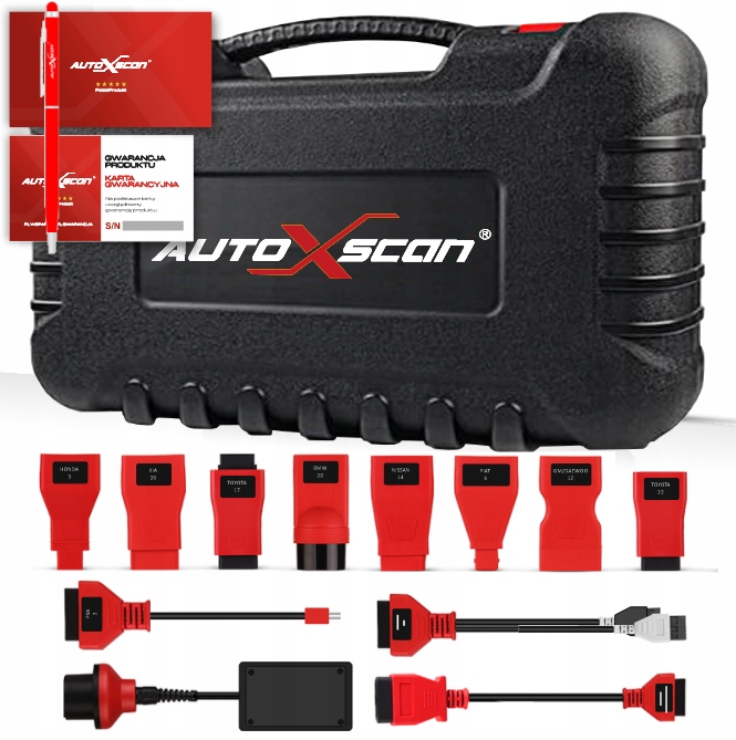 AUTOXSCAN WALIZKA + ZESTAW ADAPTERÓW OBD1