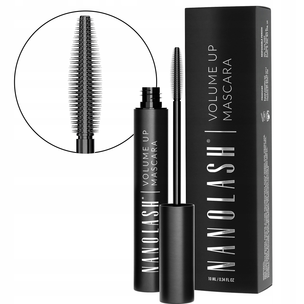 Řasenka pro objem řas Nanolash 10ml černá maskara na zahuštění