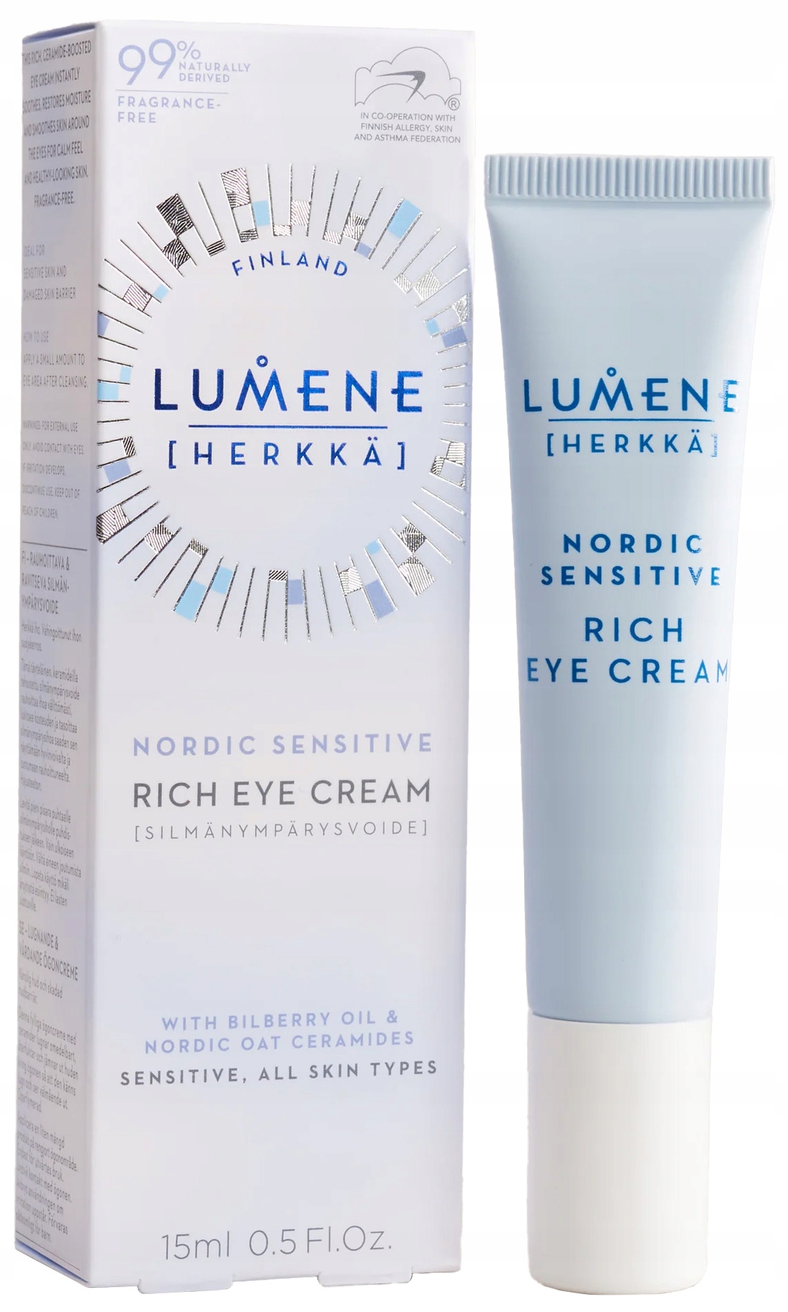 Lumene Herkka Rich Eye Cream Bohatý krém pod oči 15 ml