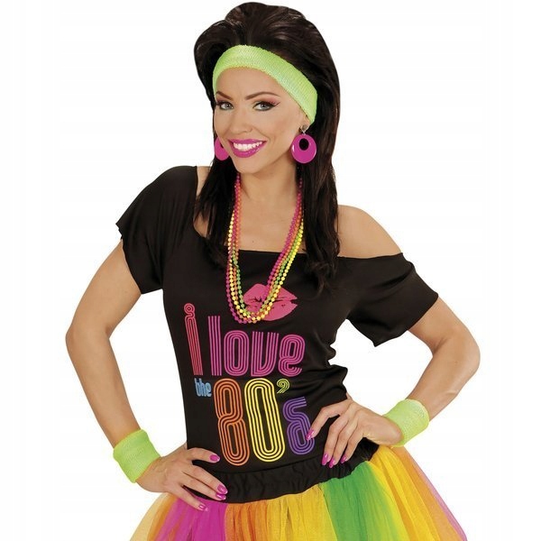 ZESTAW ŚCIĄGACZY OPASEK OPASKI NEONOWE 80' ZIELONE Kolor dominujący zielony